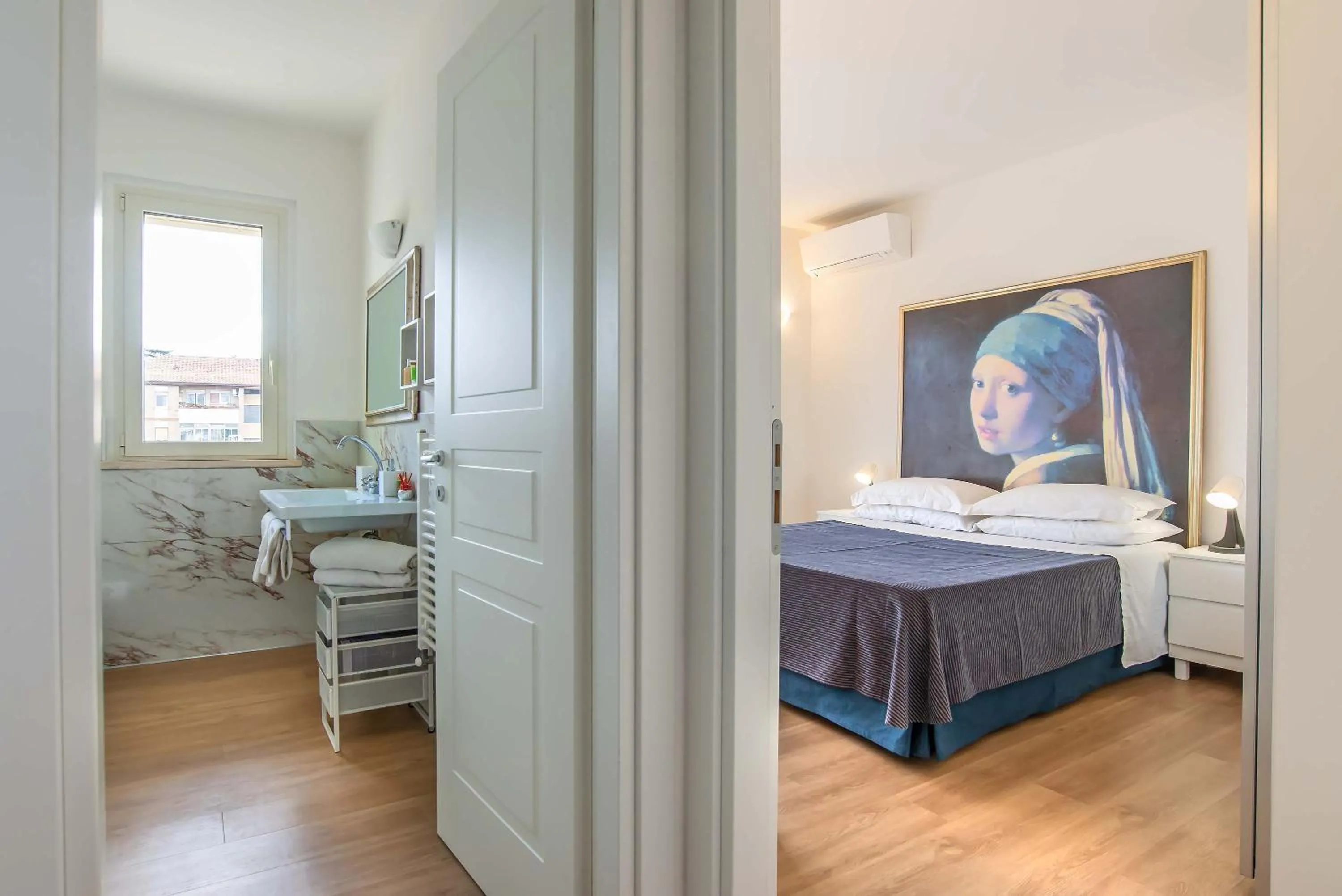 Photo of the whole room, Bed in Appartamenti Tre Fontane