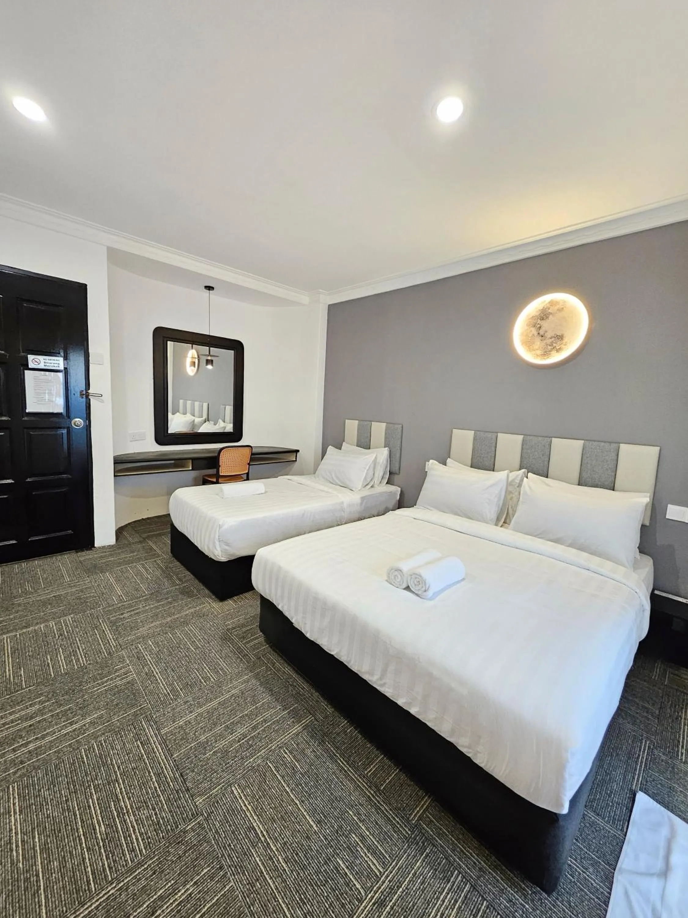 Bedroom, Bed in Luna Hotel by Moonknight