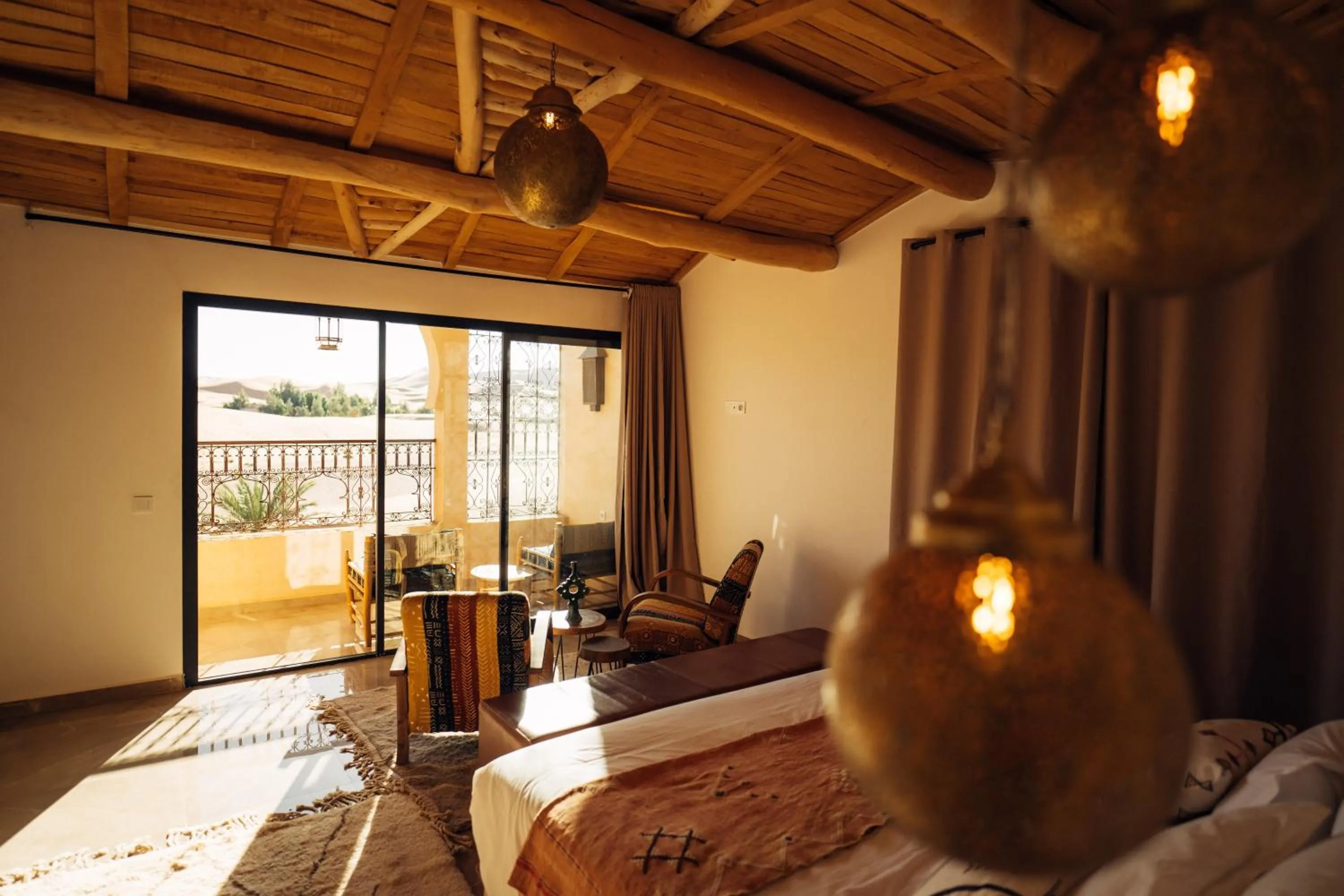 View (from property/room), Bed in Sahara pearl Hotel