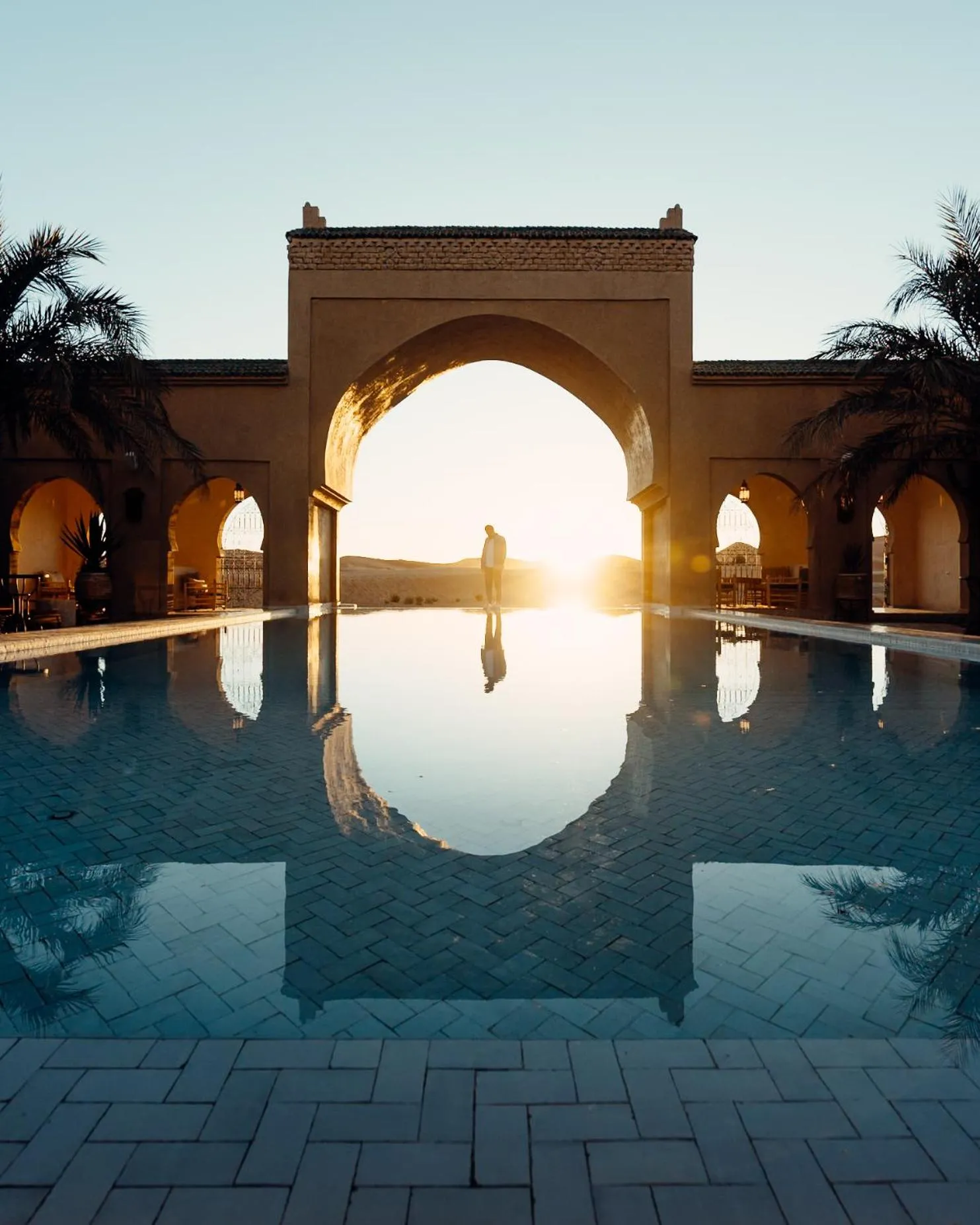 Swimming pool in Sahara pearl Hotel