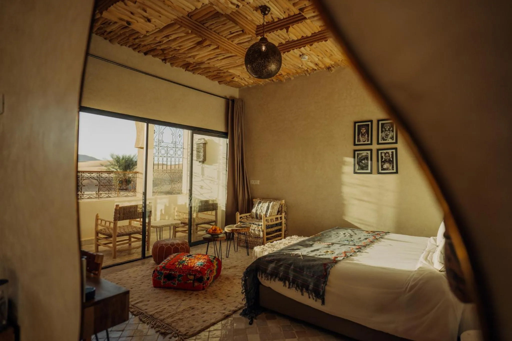 Bed in Sahara pearl Hotel