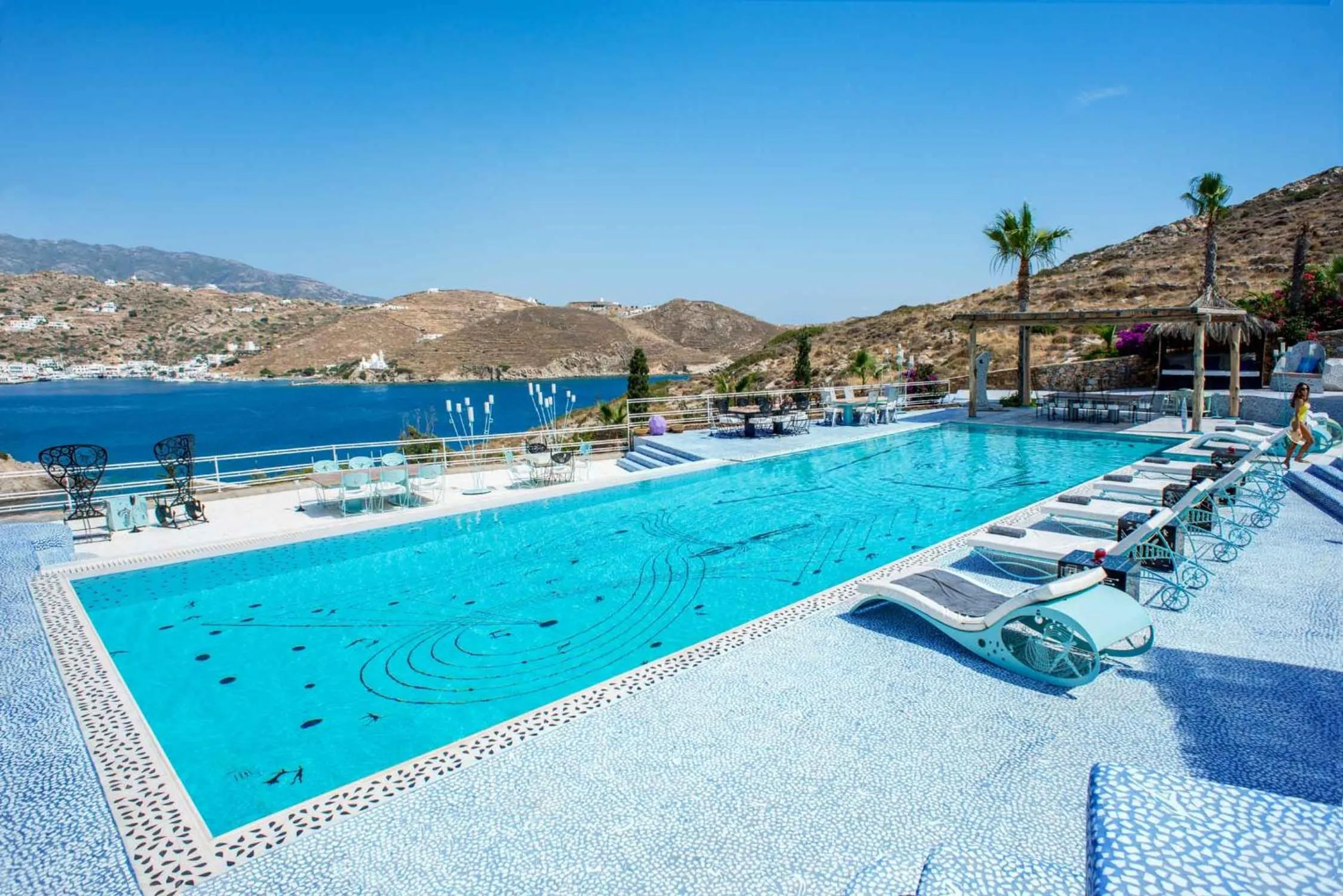 Pool view in Agalia Luxury Suites