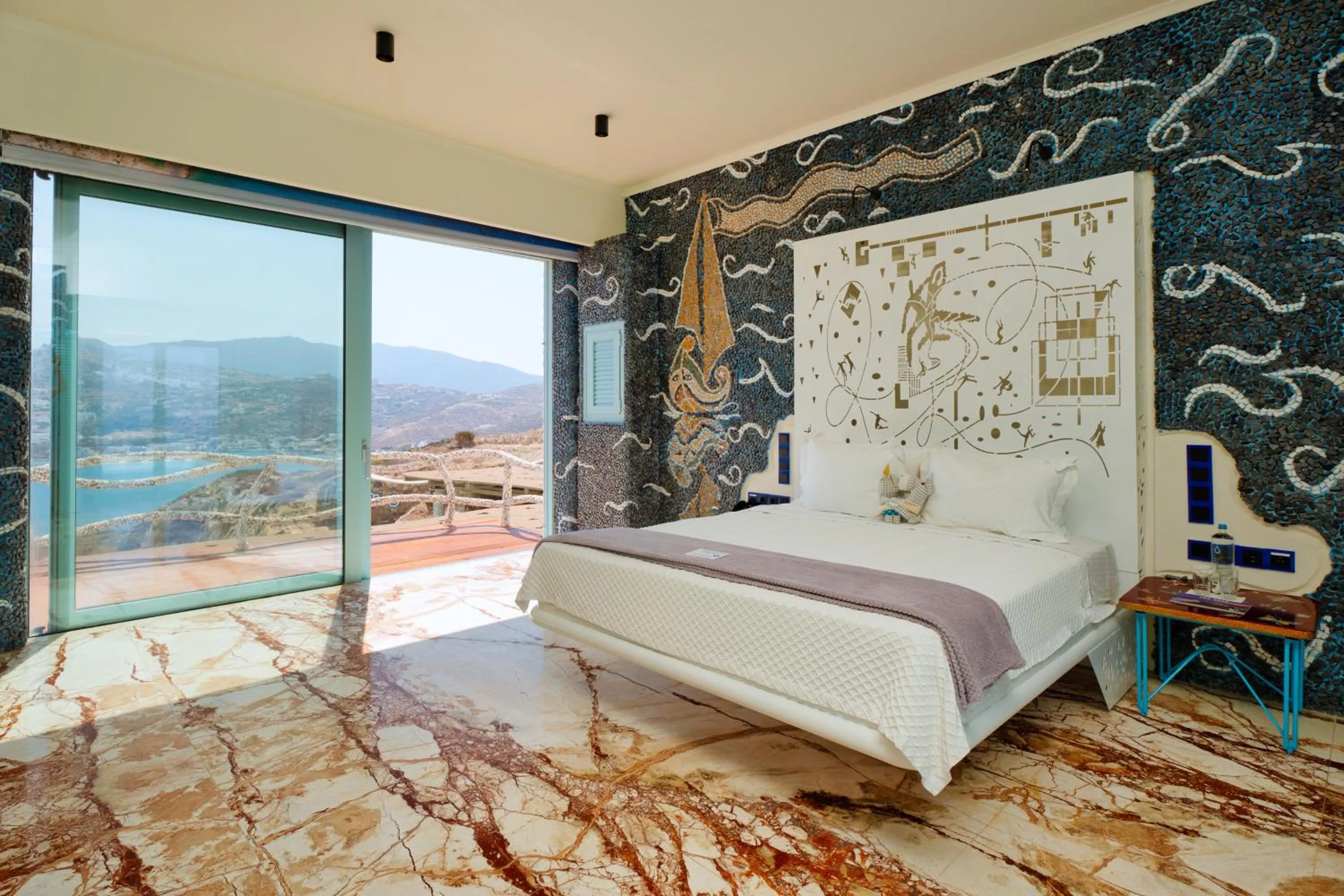 Bed in Agalia Luxury Suites