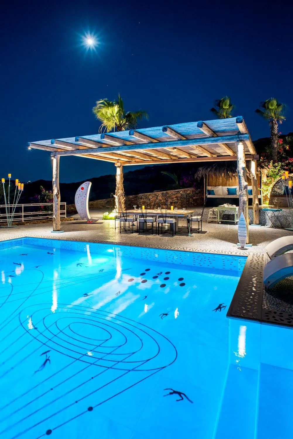 Swimming pool in Agalia Luxury Suites