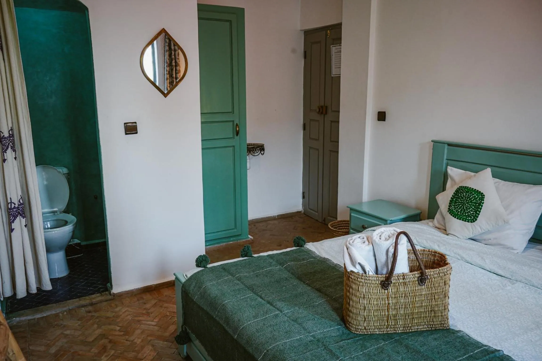 Bedroom, Bed in MojaSurf - Surf & Triathlon Camp