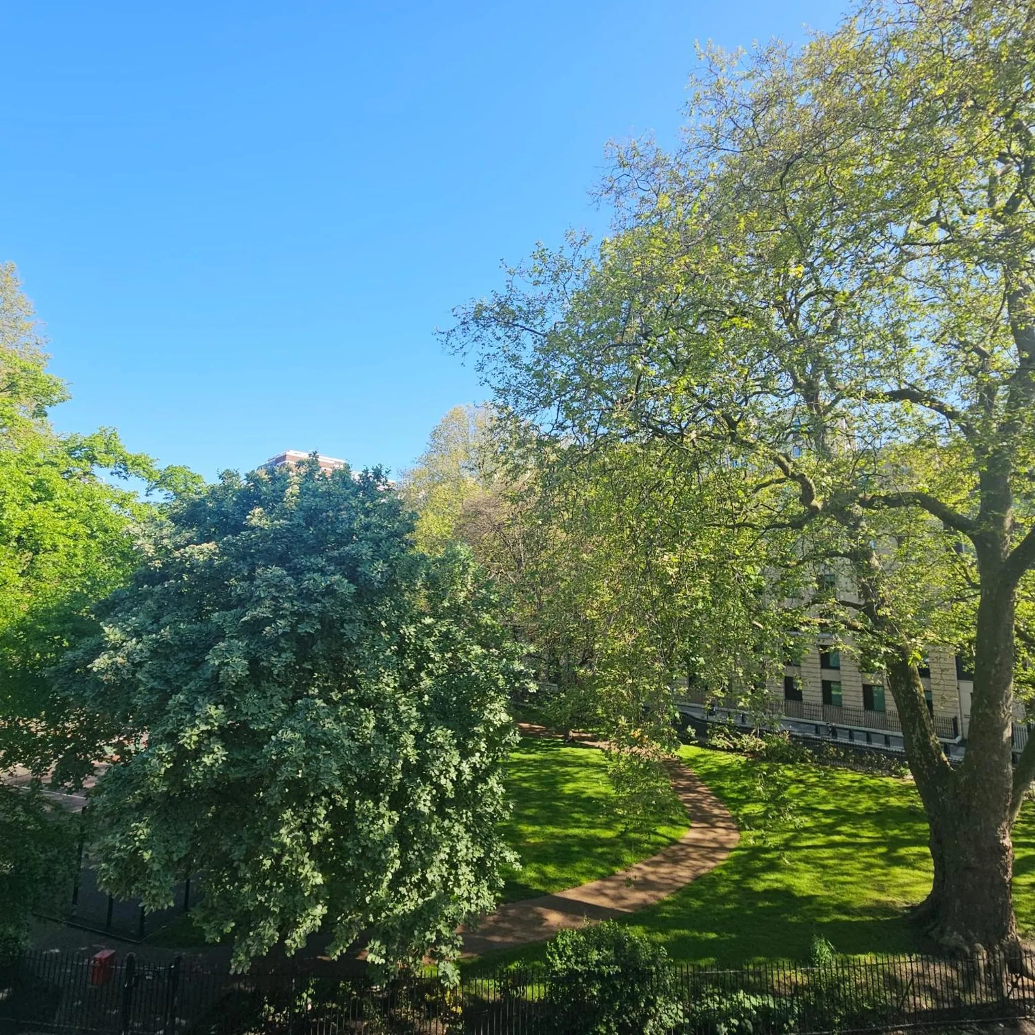 Garden view in George Hotel