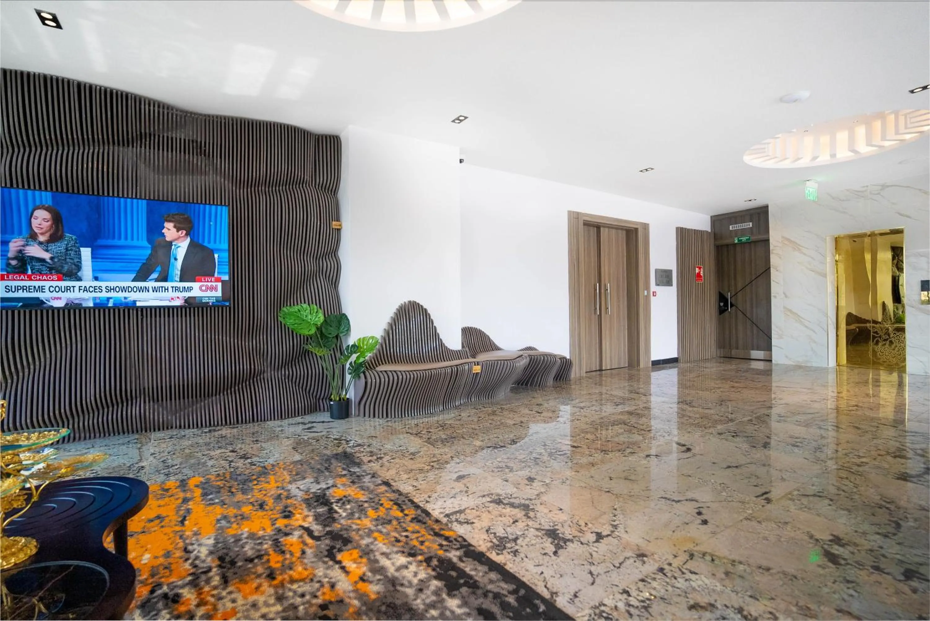 Communal lounge/ TV room in GTA HOTEL IKEJA