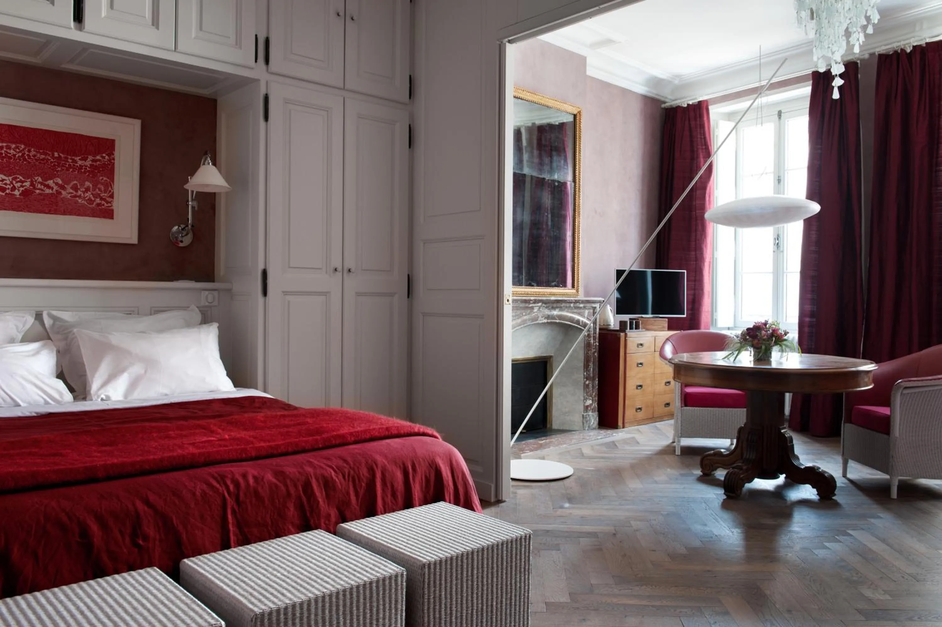 TV and multimedia, Bed in Chambres d'Hôtes Eden Ouest
