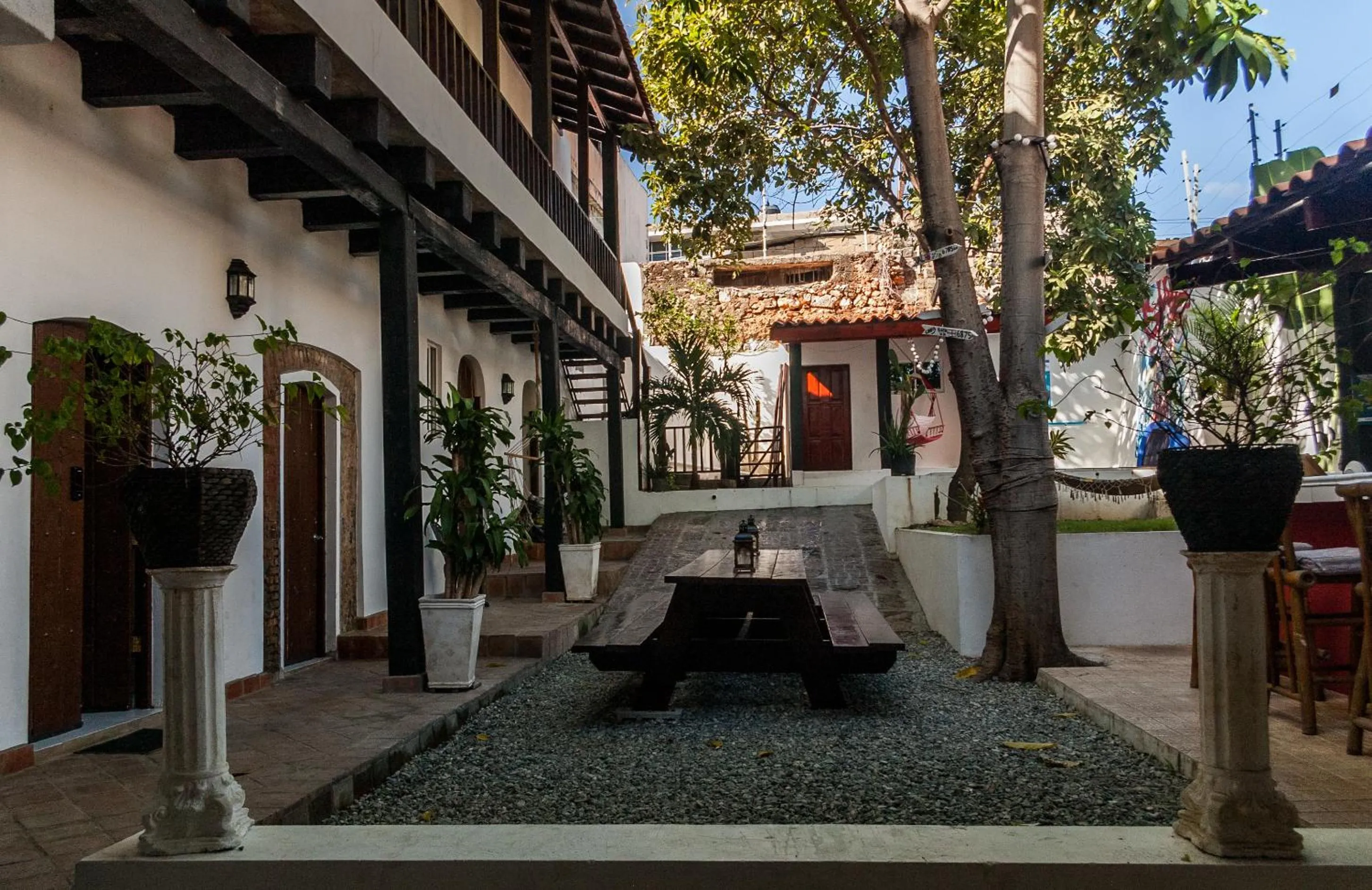 Patio in Island Life Hostel