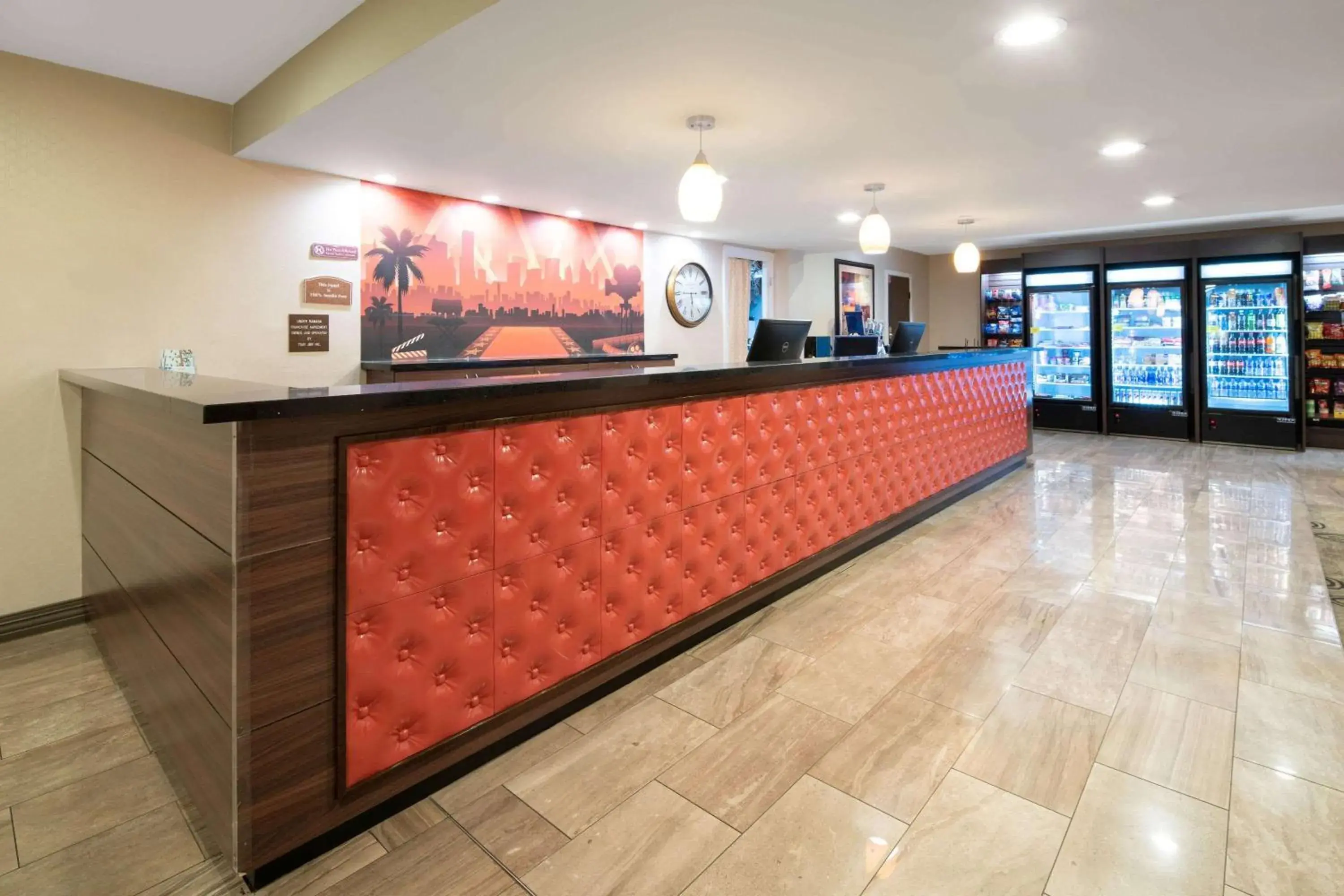Lobby or reception in Ramada by Wyndham Burbank Airport Lobby or reception in Ramada by Wyndham Burbank Airport