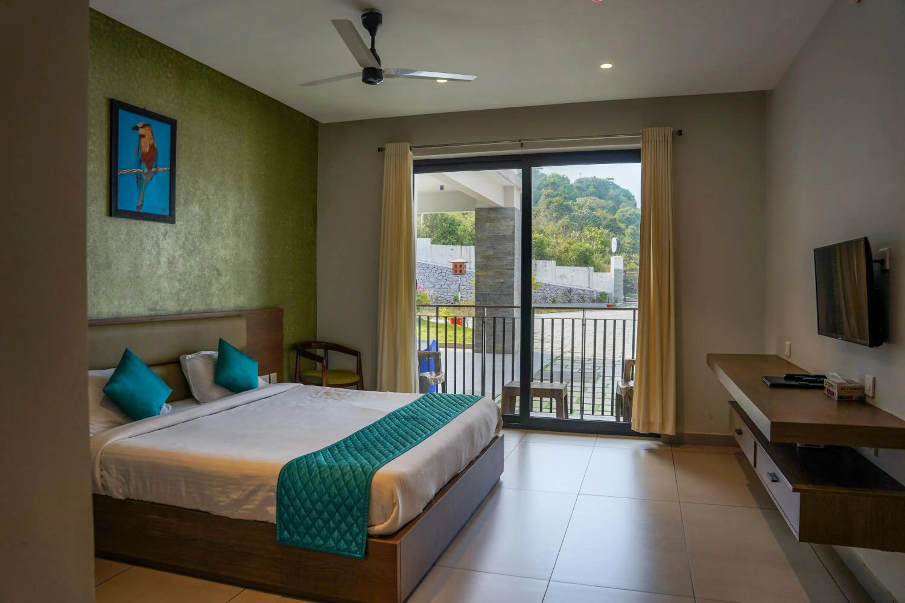 View (from property/room), Bed in VAGA NAKSHATHRA SUITES