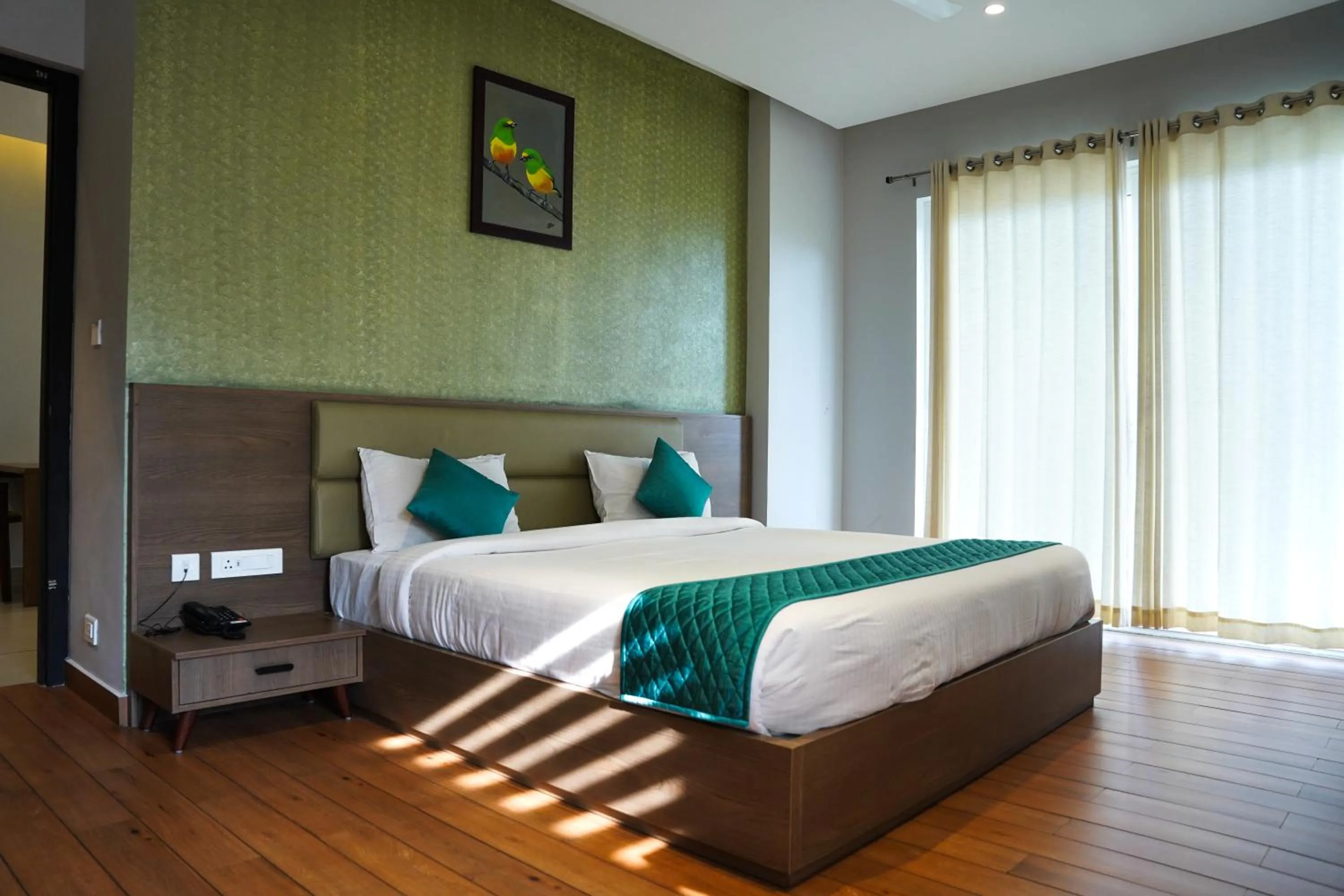 Bed in VAGA NAKSHATHRA SUITES