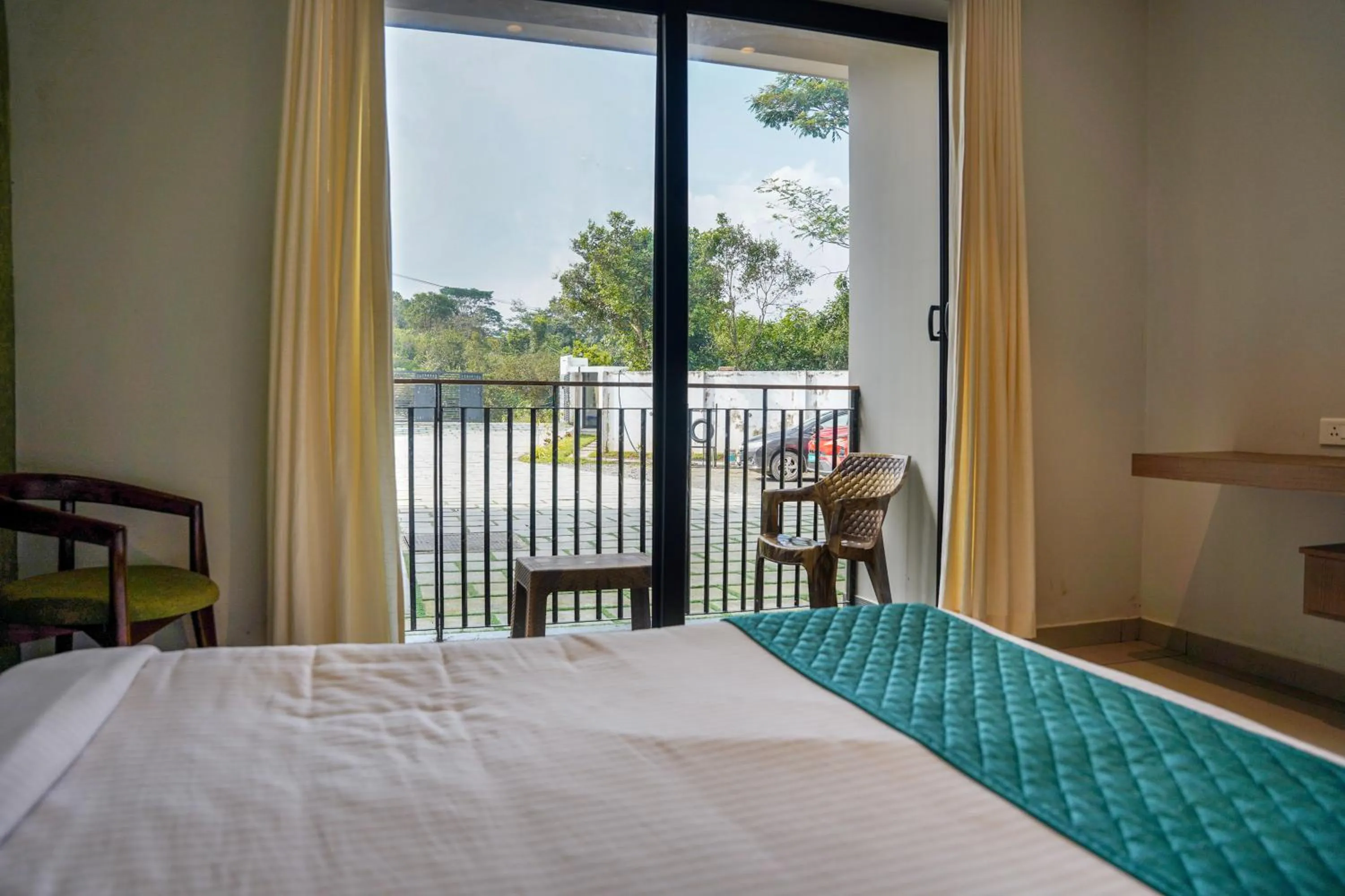 View (from property/room), Bed in VAGA NAKSHATHRA SUITES