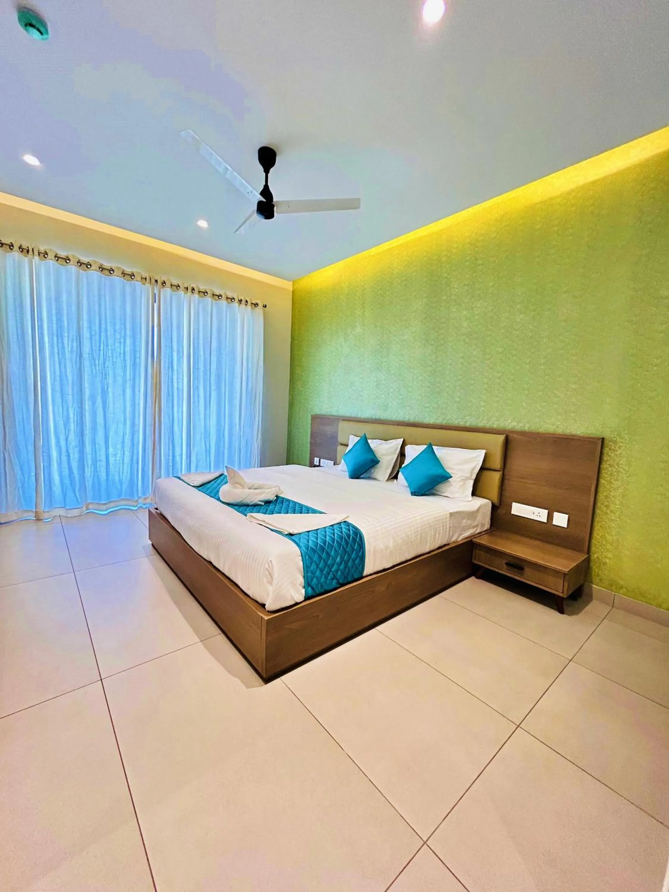 Bed in VAGA NAKSHATHRA SUITES