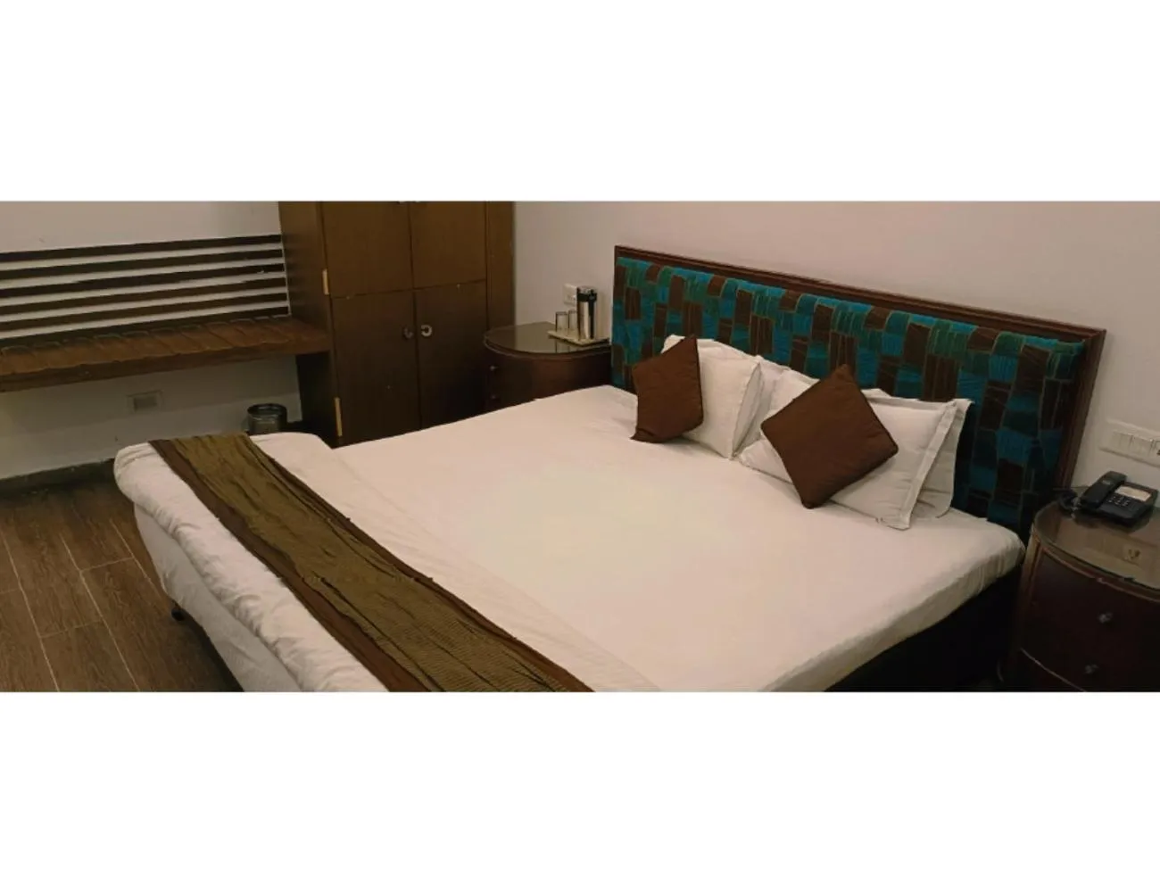 Bed in Jai Maa Inn Hotel, Katra