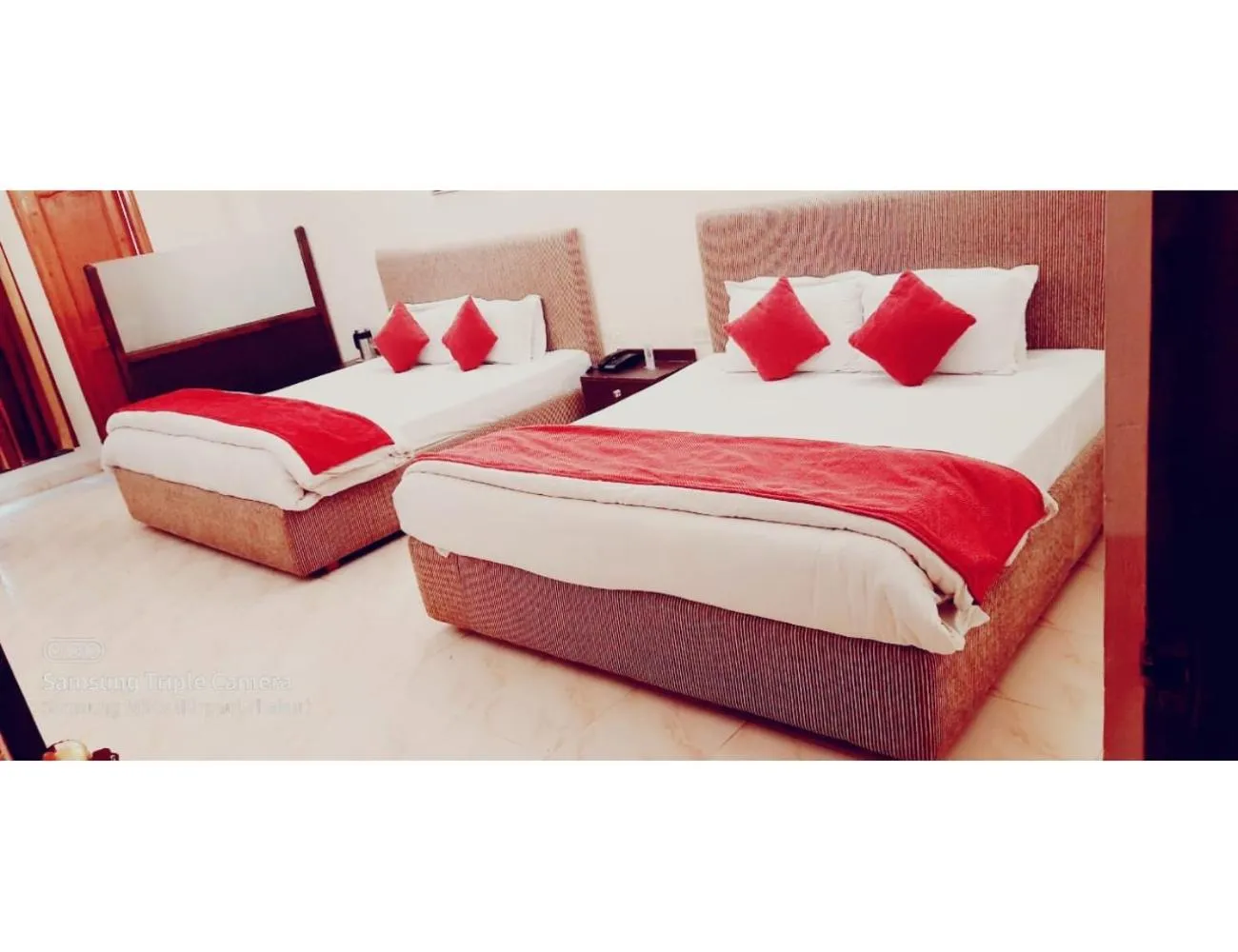 Bed in Jai Maa Inn Hotel, Katra