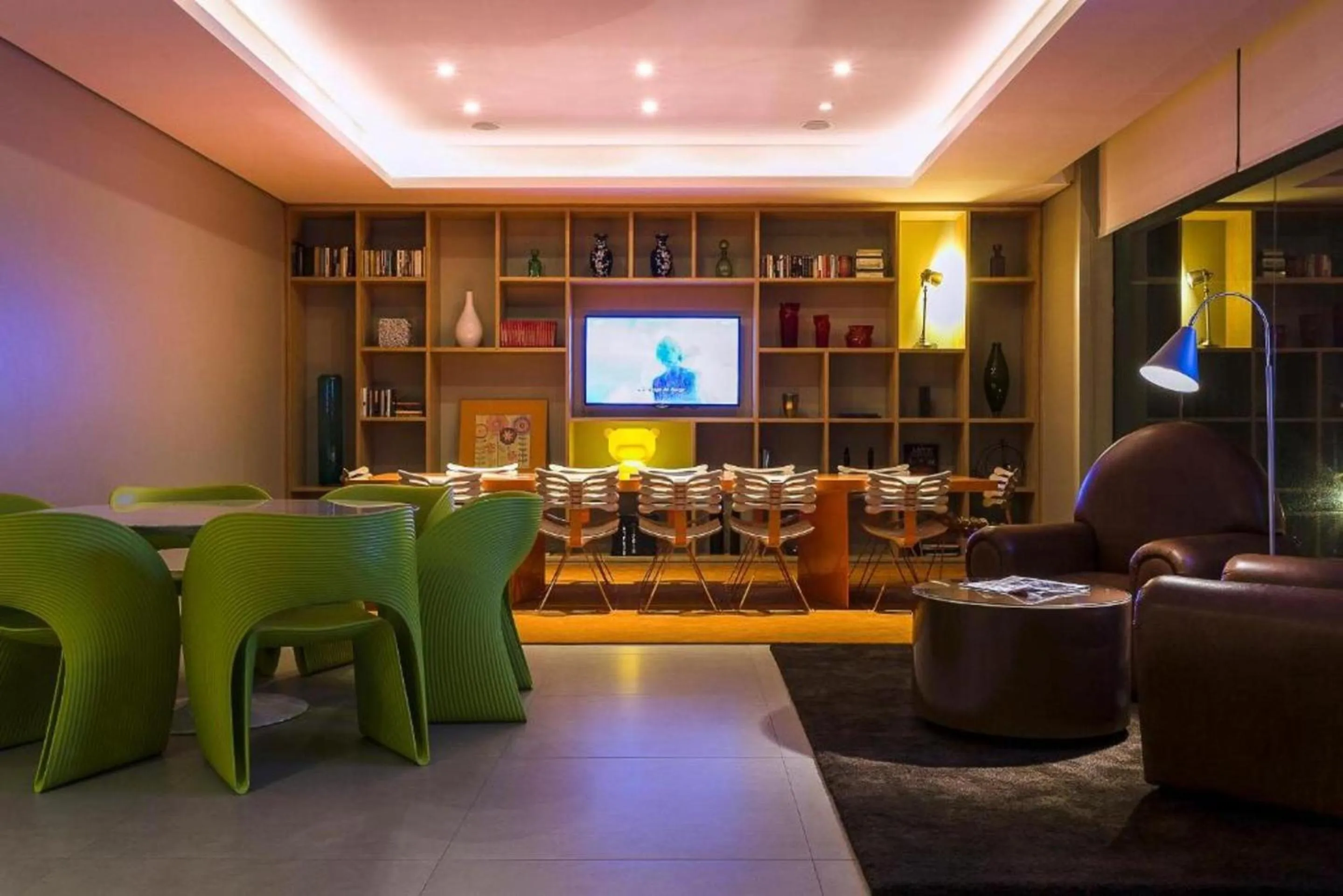 Seating area in DMax Hotel