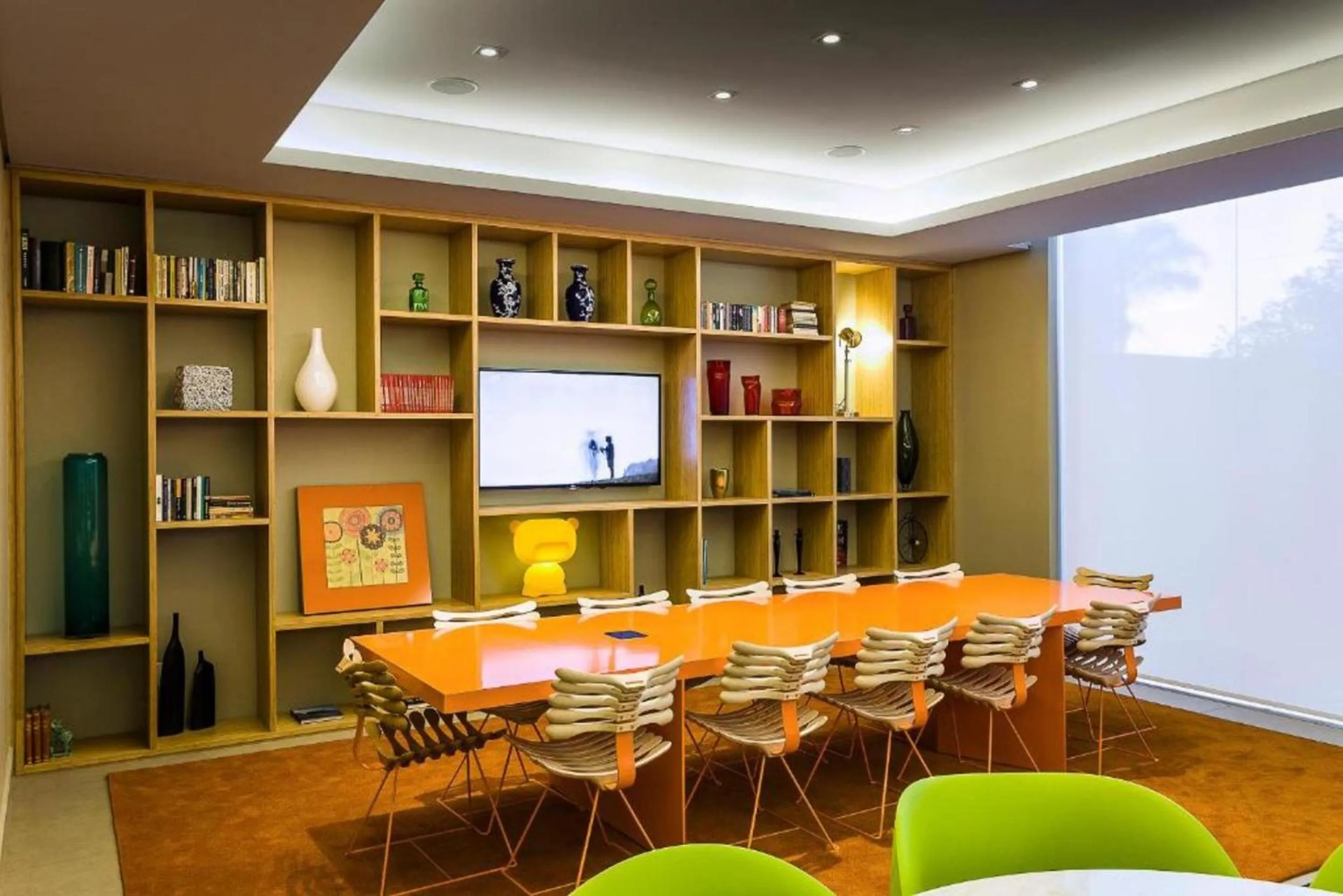 Seating area in DMax Hotel