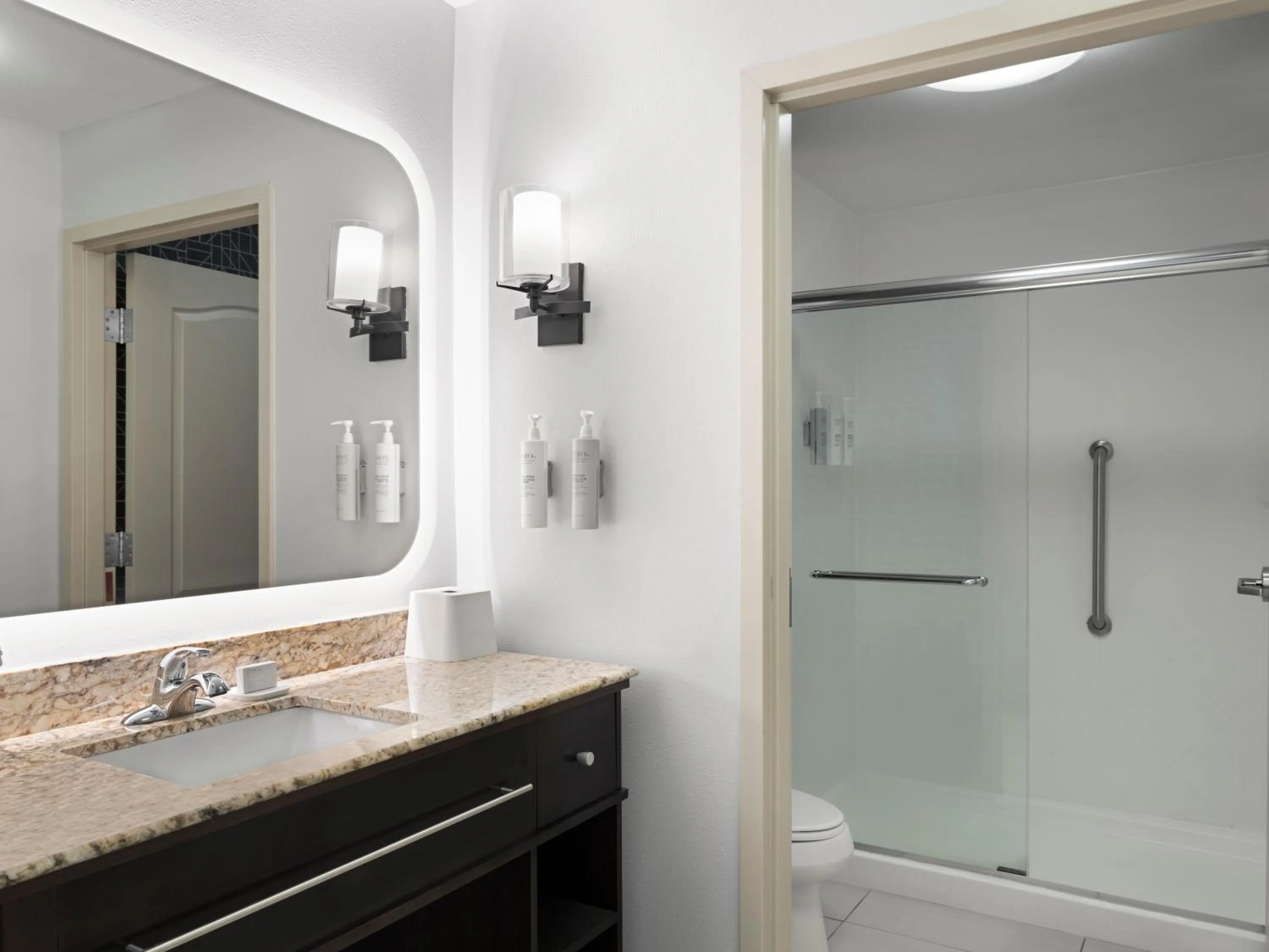 Bathroom in Homewood Suites by Hilton Akron/Fairlawn