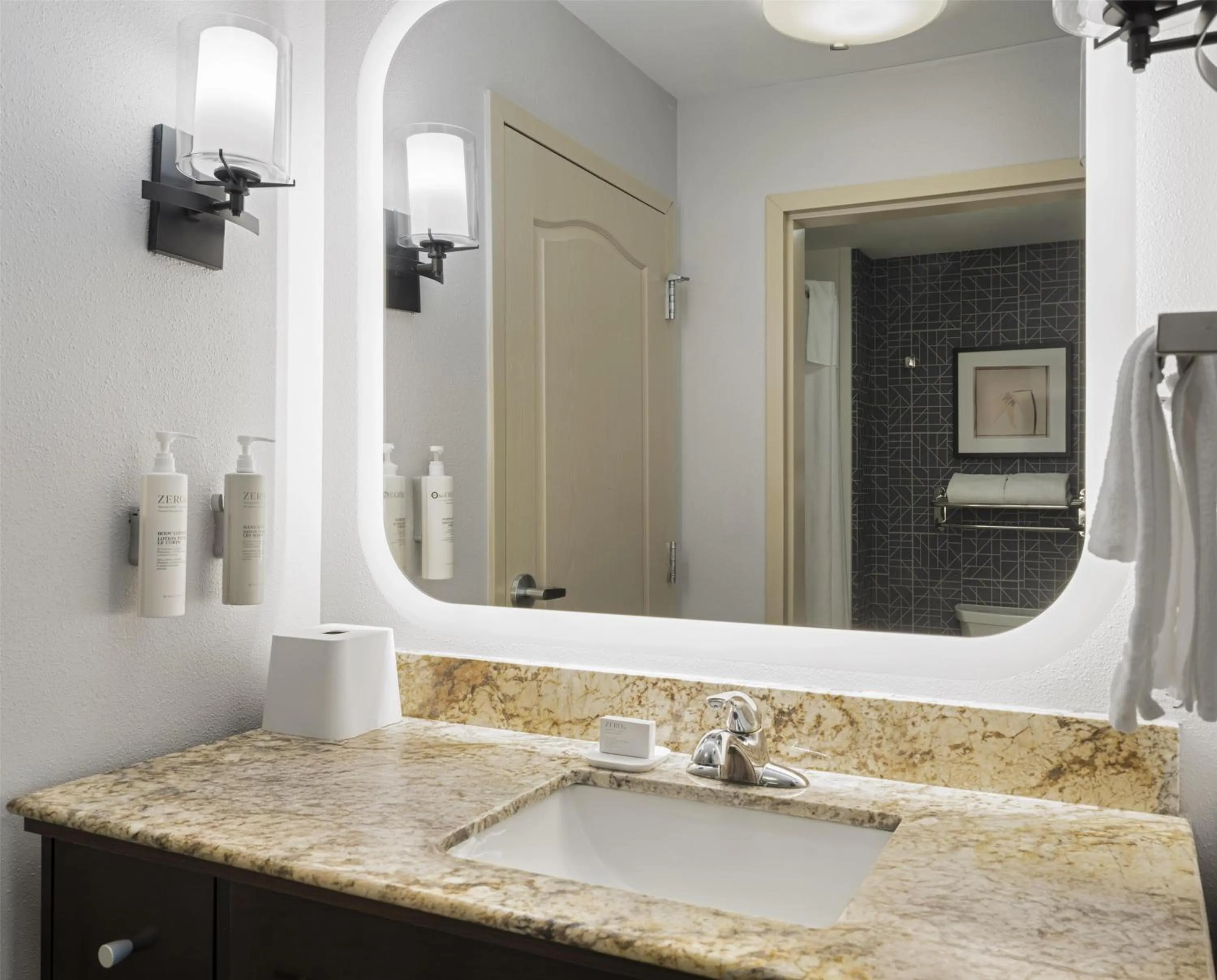 Bathroom in Homewood Suites by Hilton Akron/Fairlawn