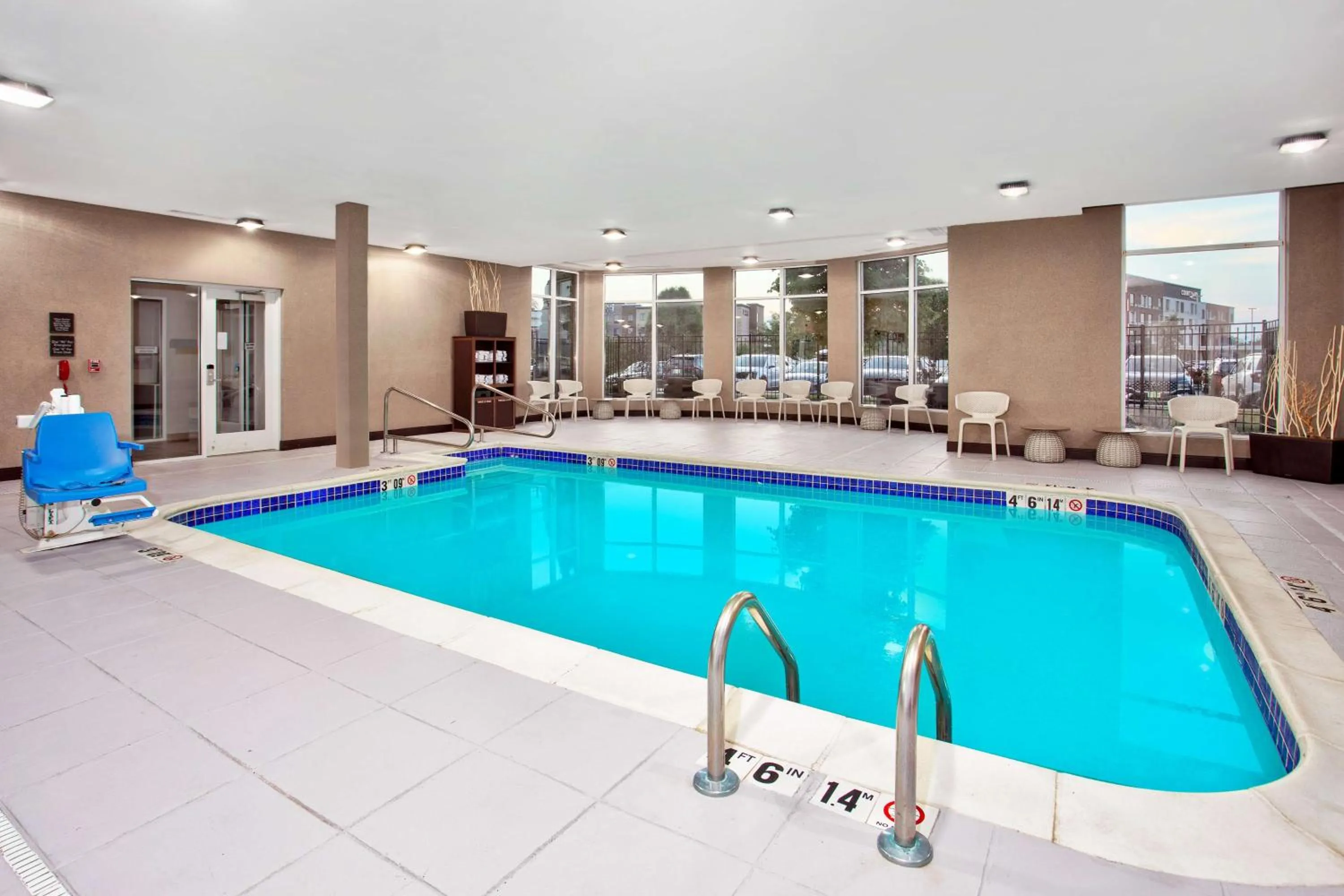 Pool view in Hilton Garden Inn Benton Harbor