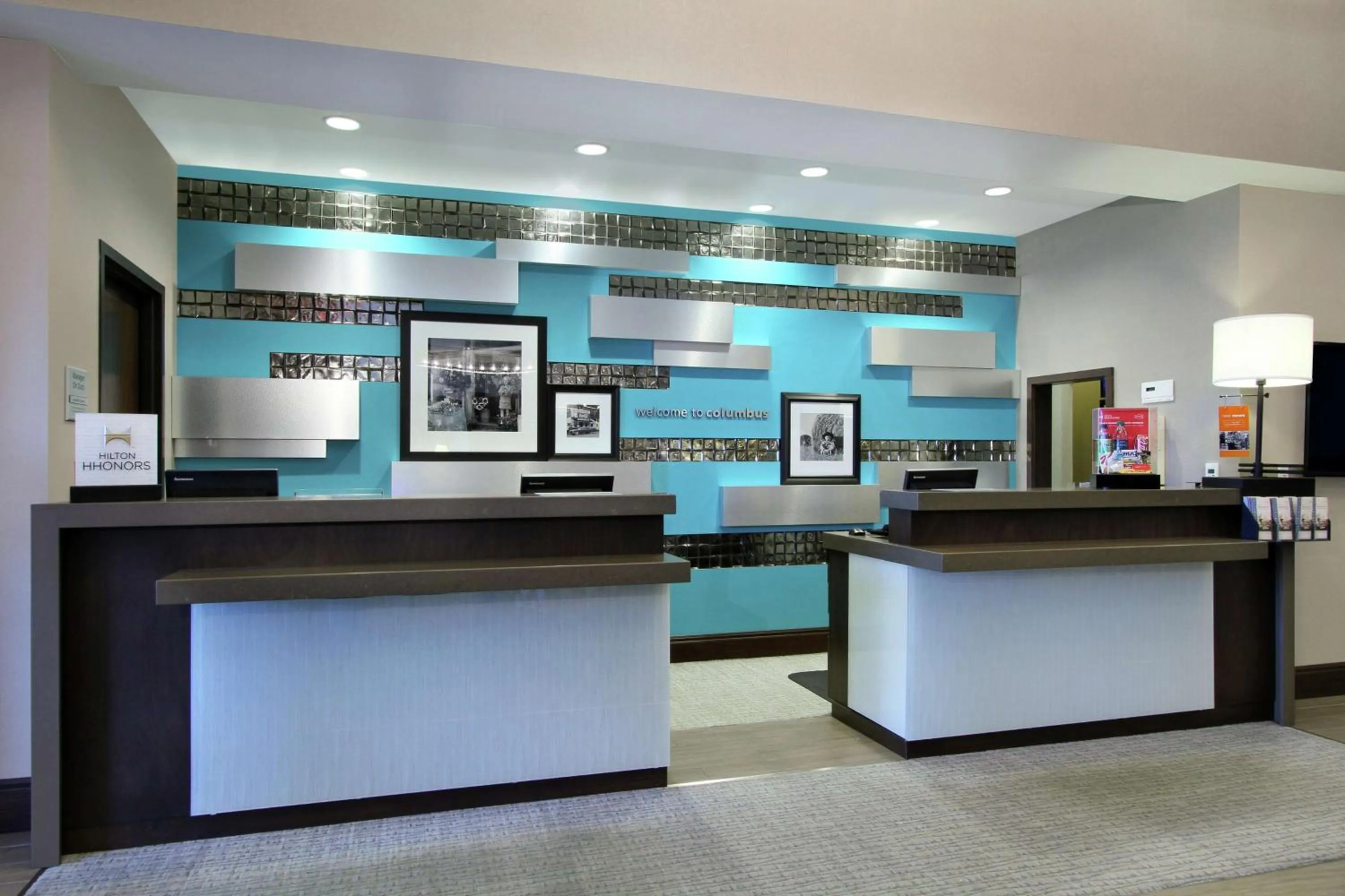 Lobby or reception in Hampton Inn & Suites Columbus/University Area