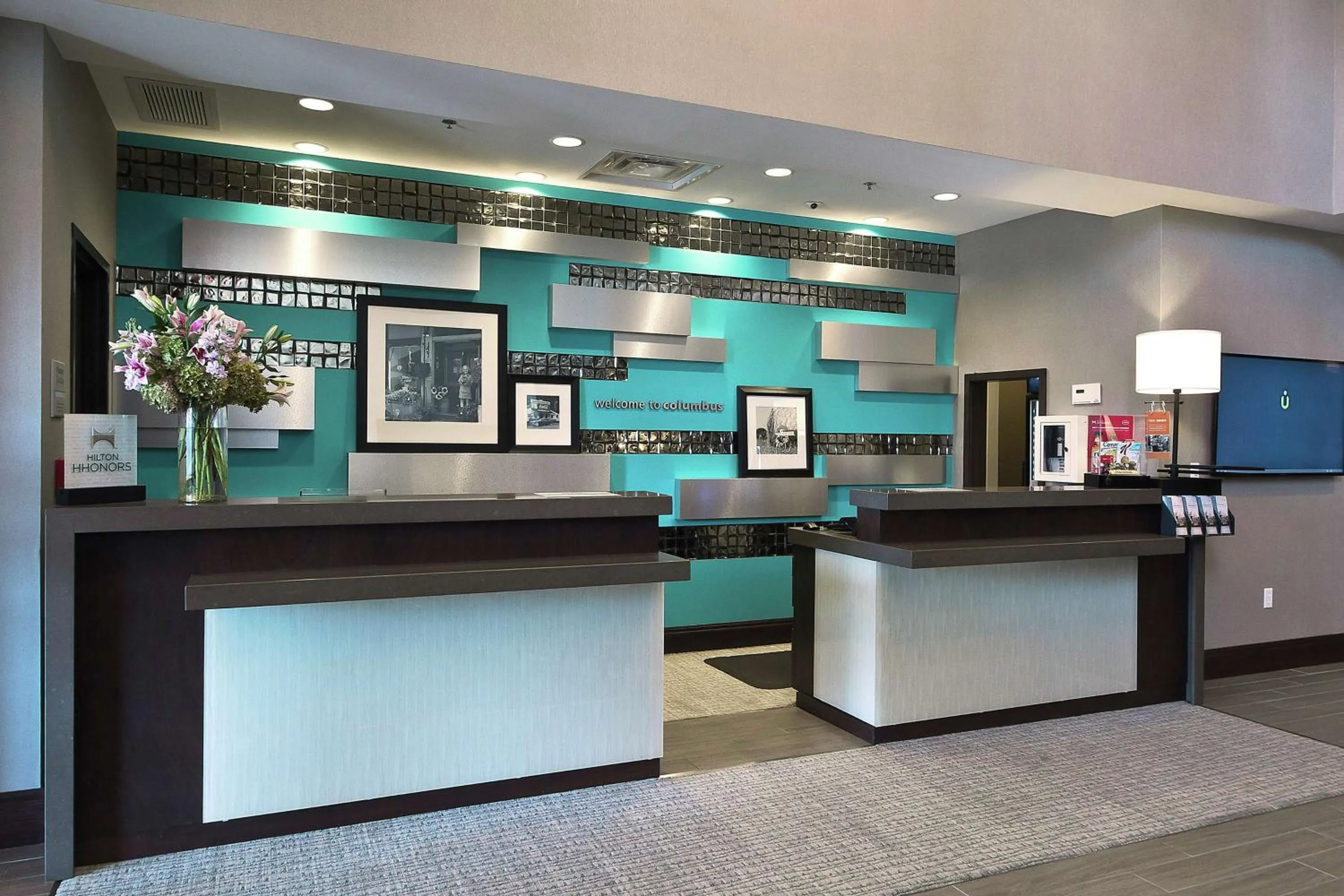Lobby or reception in Hampton Inn & Suites Columbus/University Area