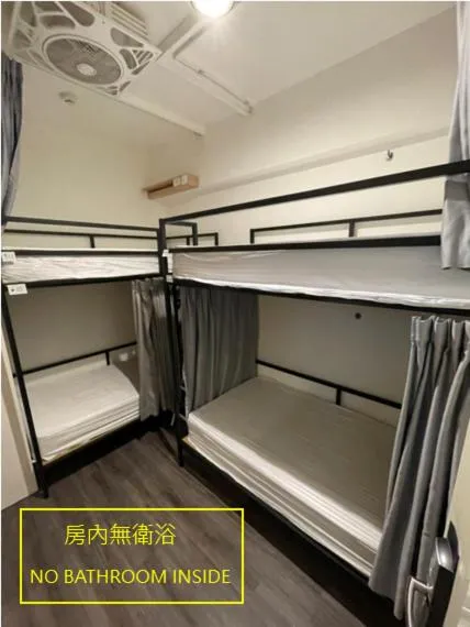 Bed in Fun Inn Taipei Hostel