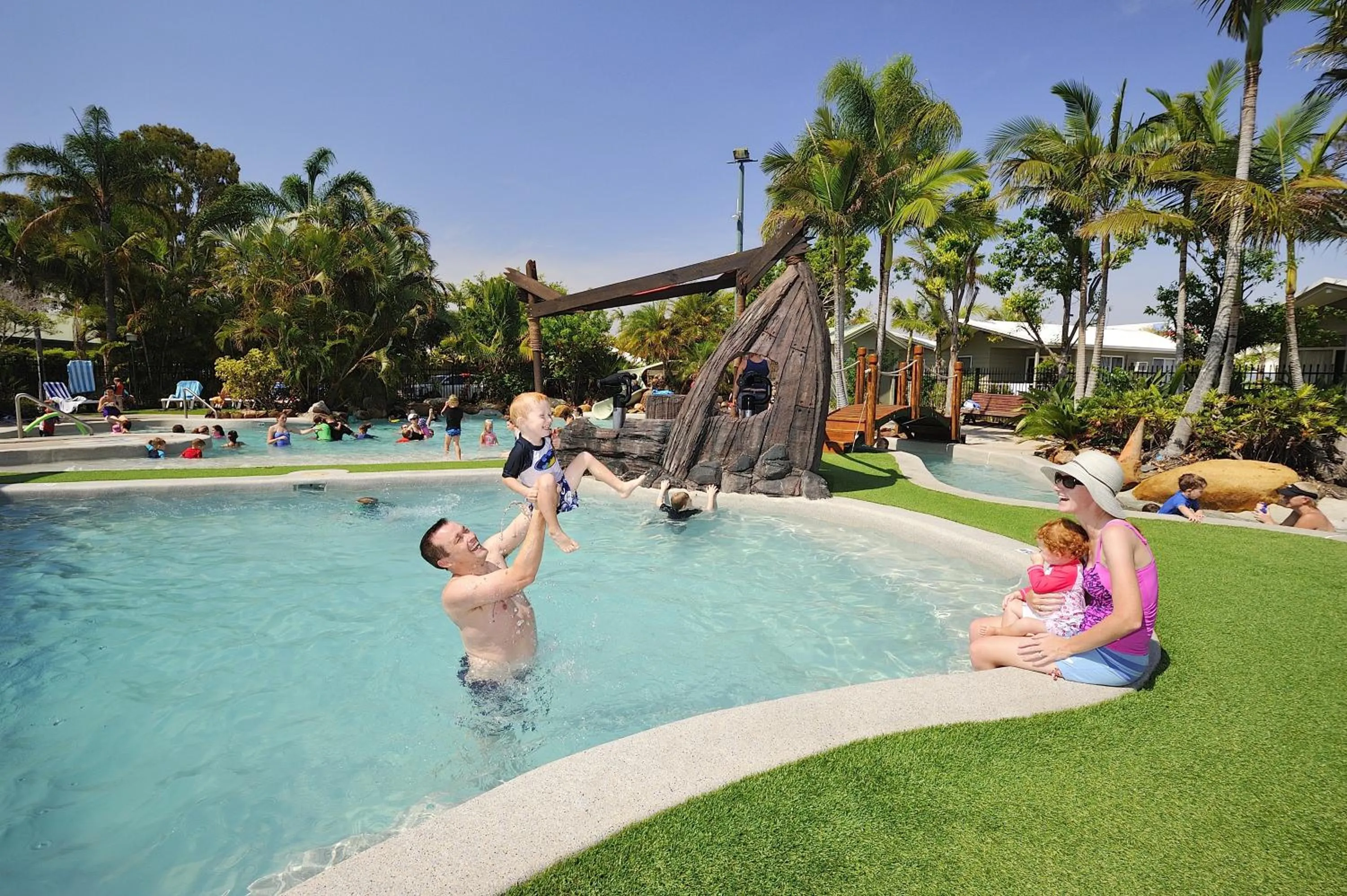 Swimming pool in NRMA Treasure Island Holiday Resort