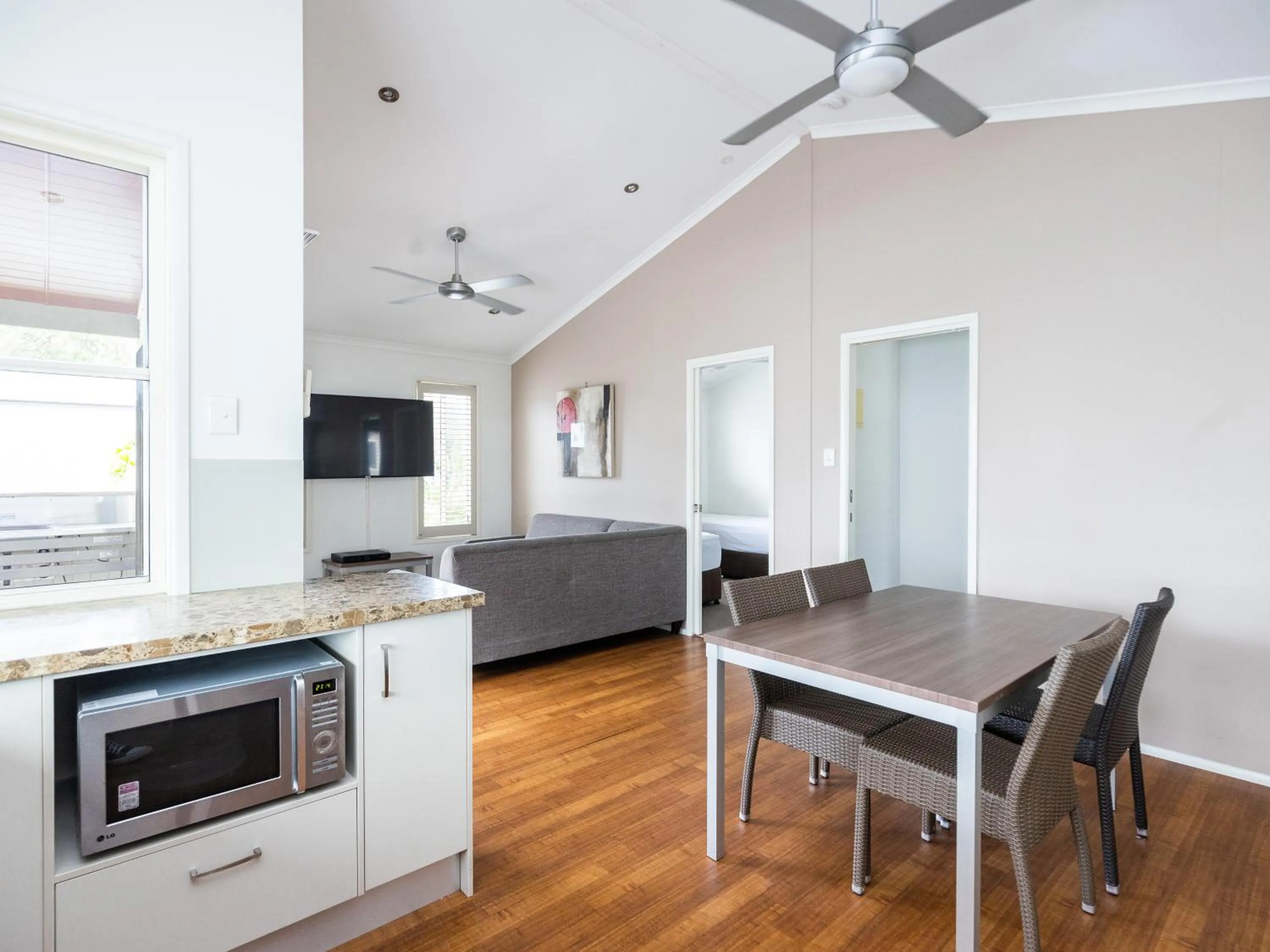 Living room in NRMA Treasure Island Holiday Resort