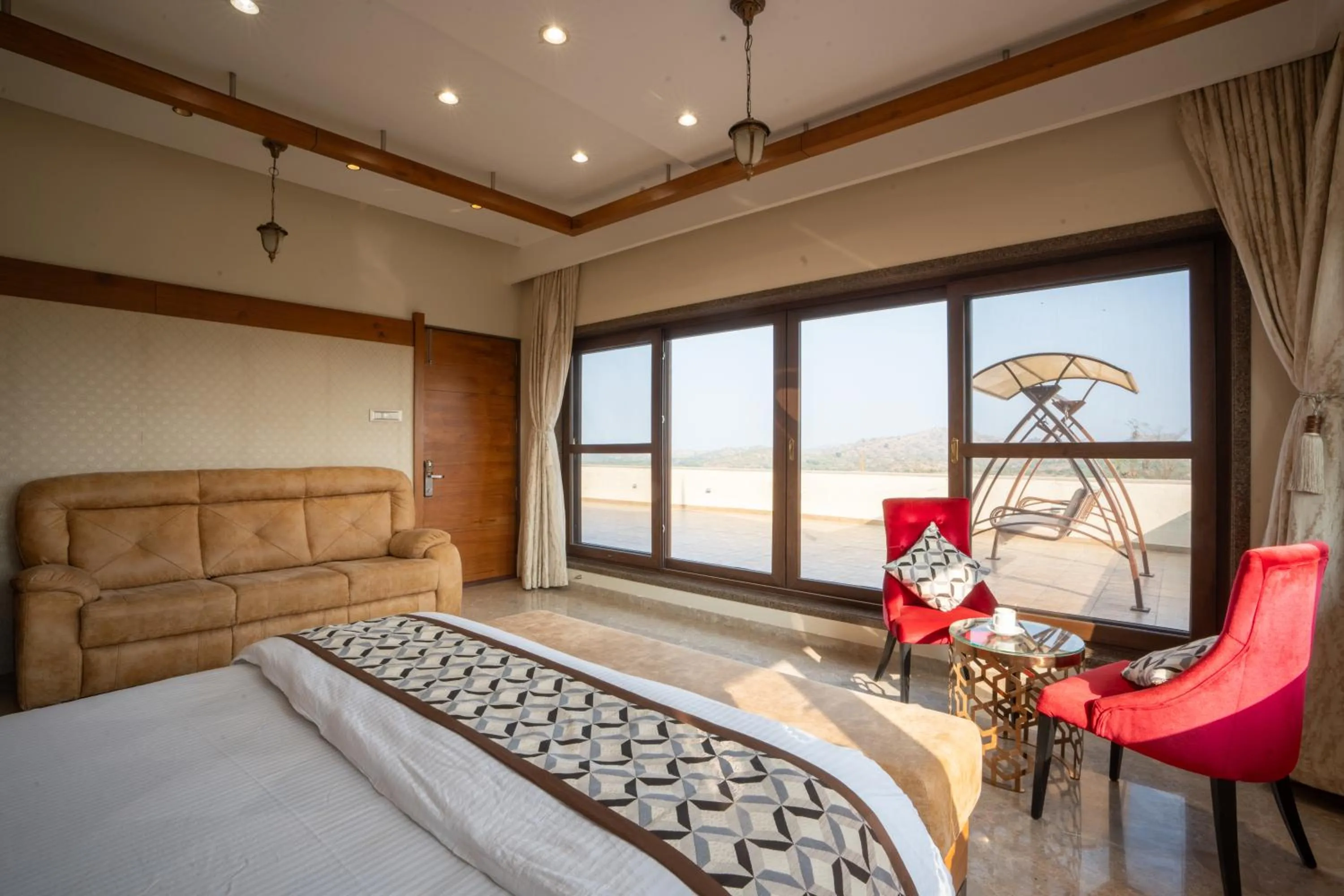 Bed in The Gaj Kesri Gir - Best Wildlife Resort in Gir