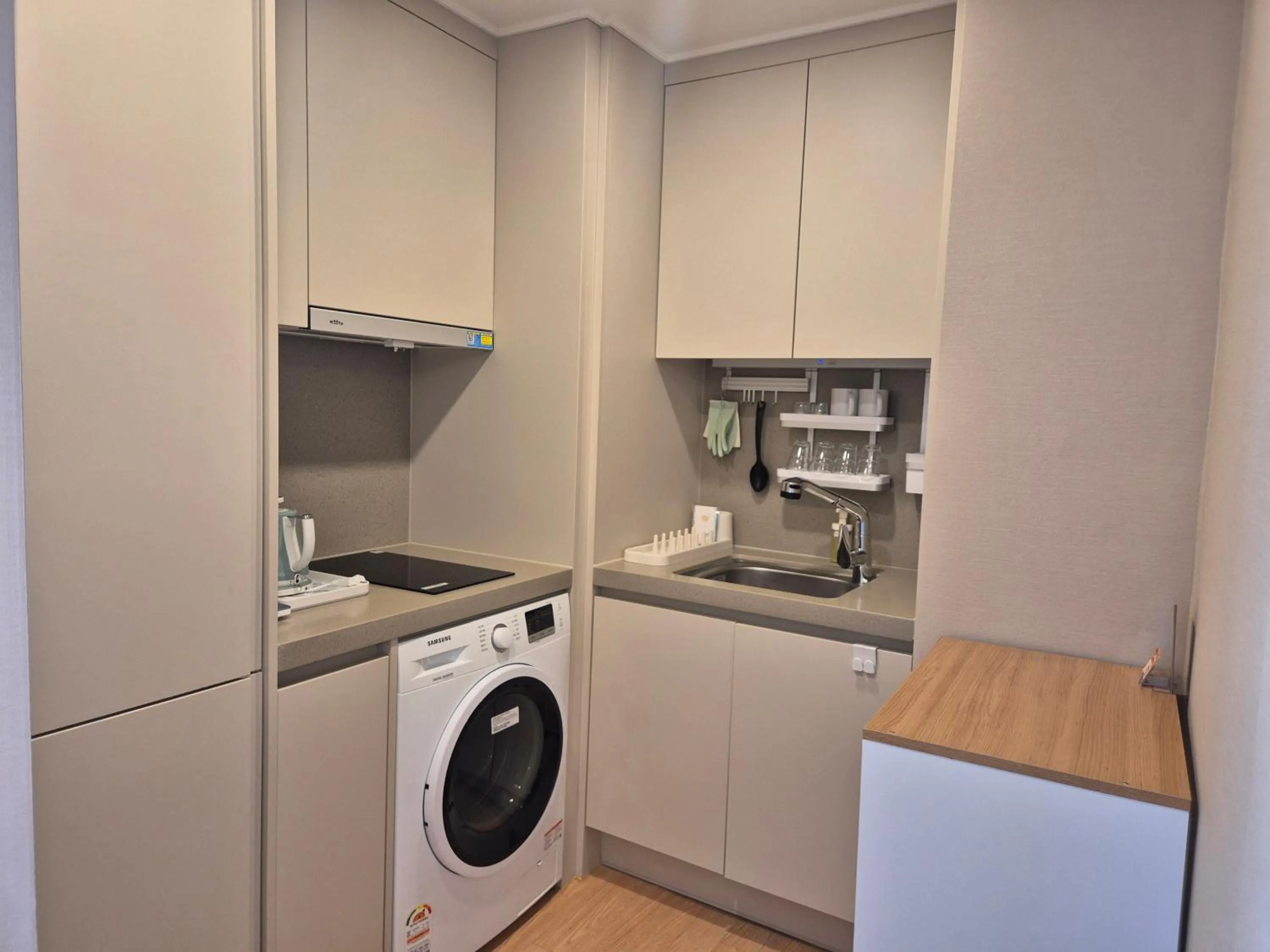 Kitchen or kitchenette in The solid residence - Elbon the stay by haeundae