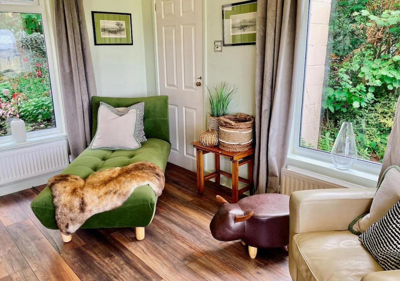 Seating area in Burleigh Court Hotel