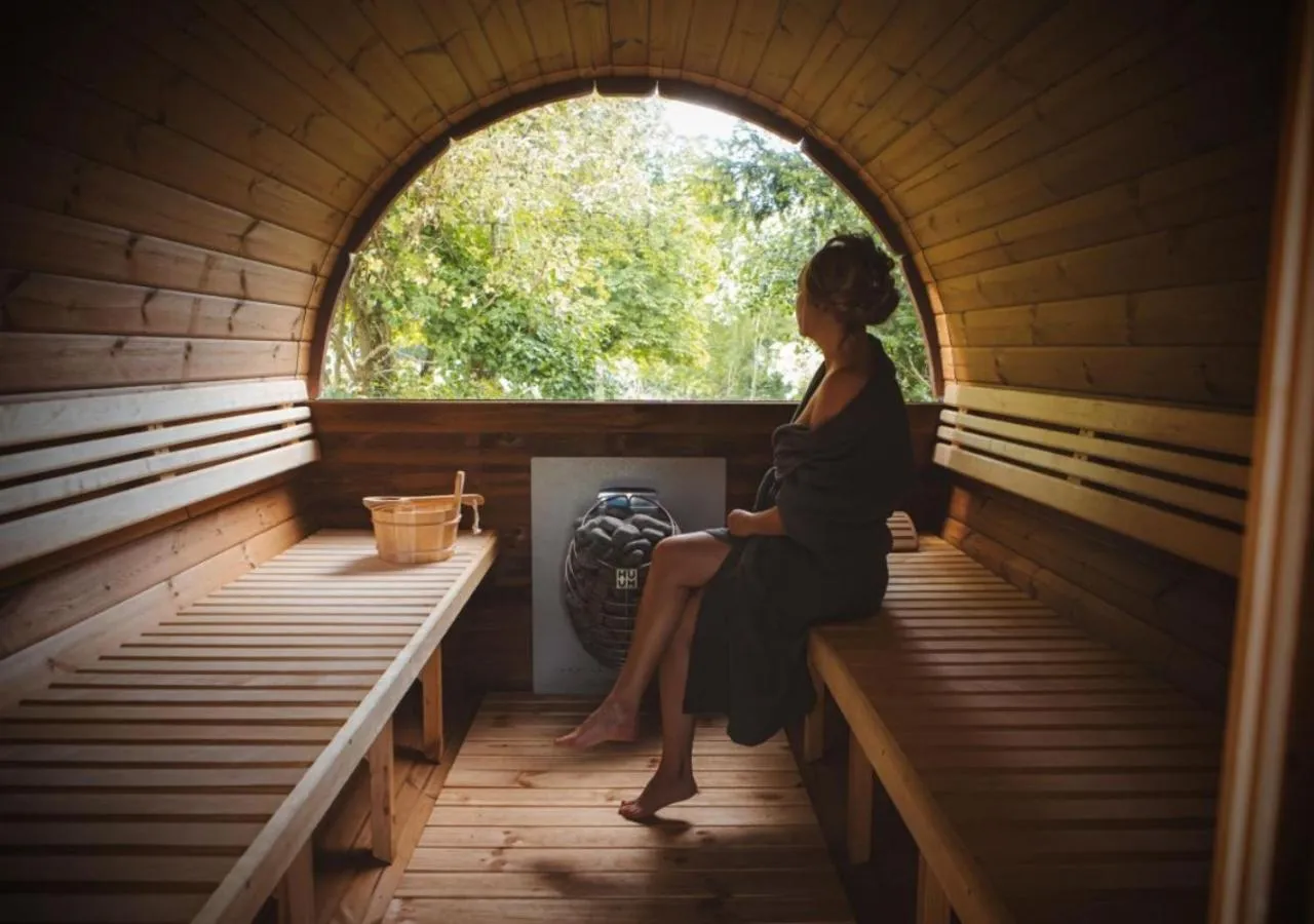 Sauna in Burleigh Court Hotel