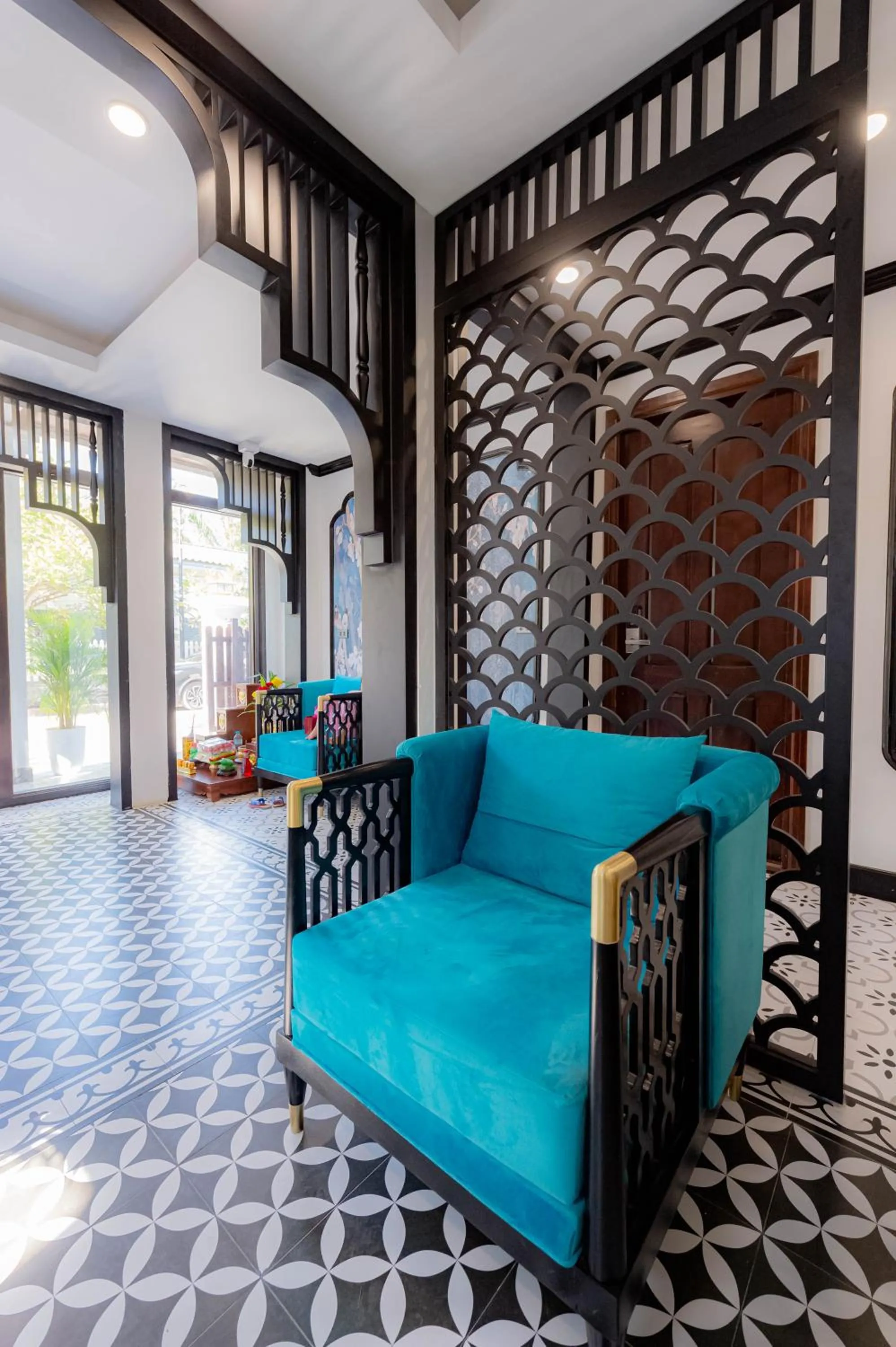 Living room in Cozy An Boutique Hotel Luangprabang