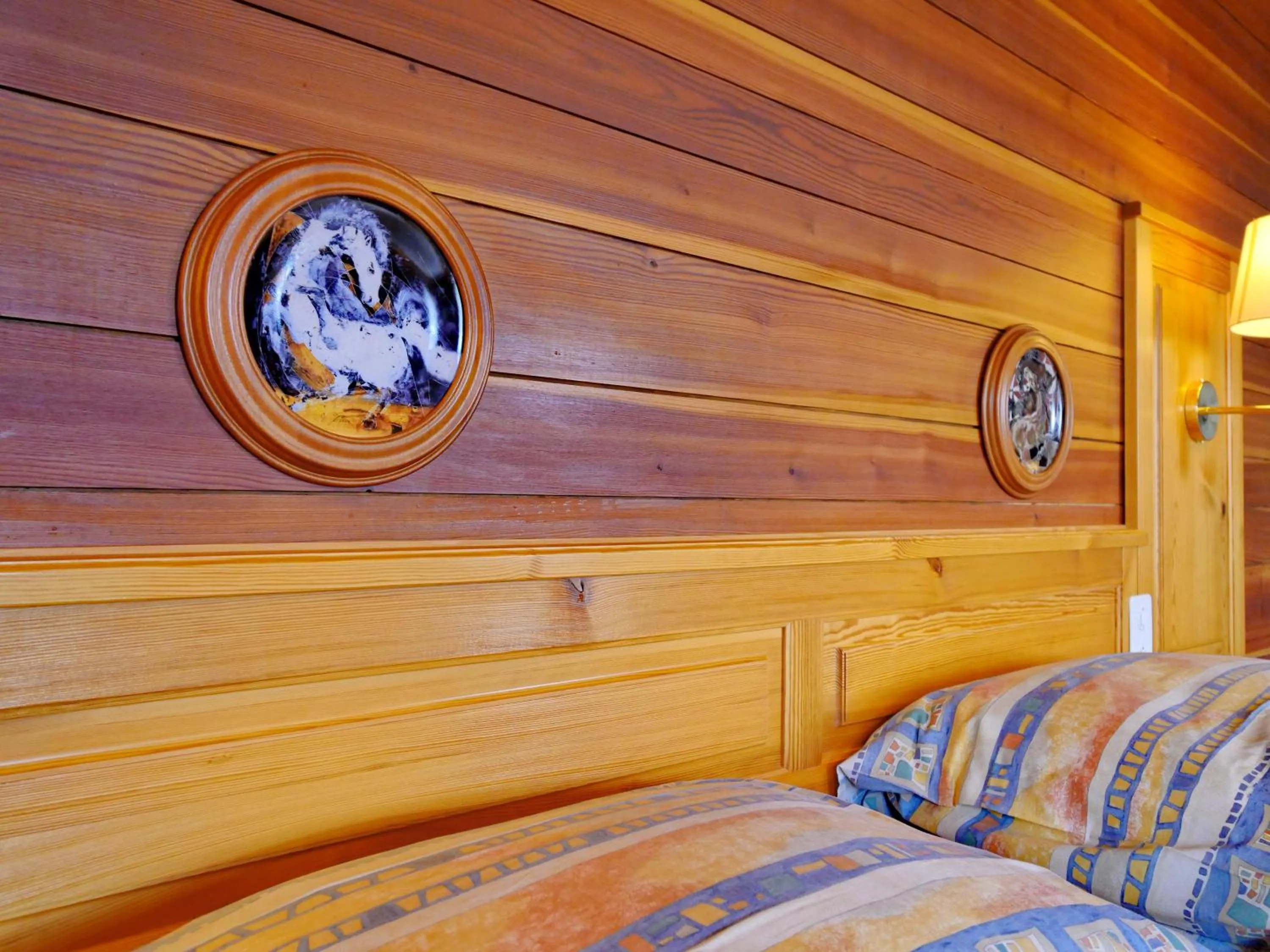 Decorative detail, Bed in Hotel Alpenblick