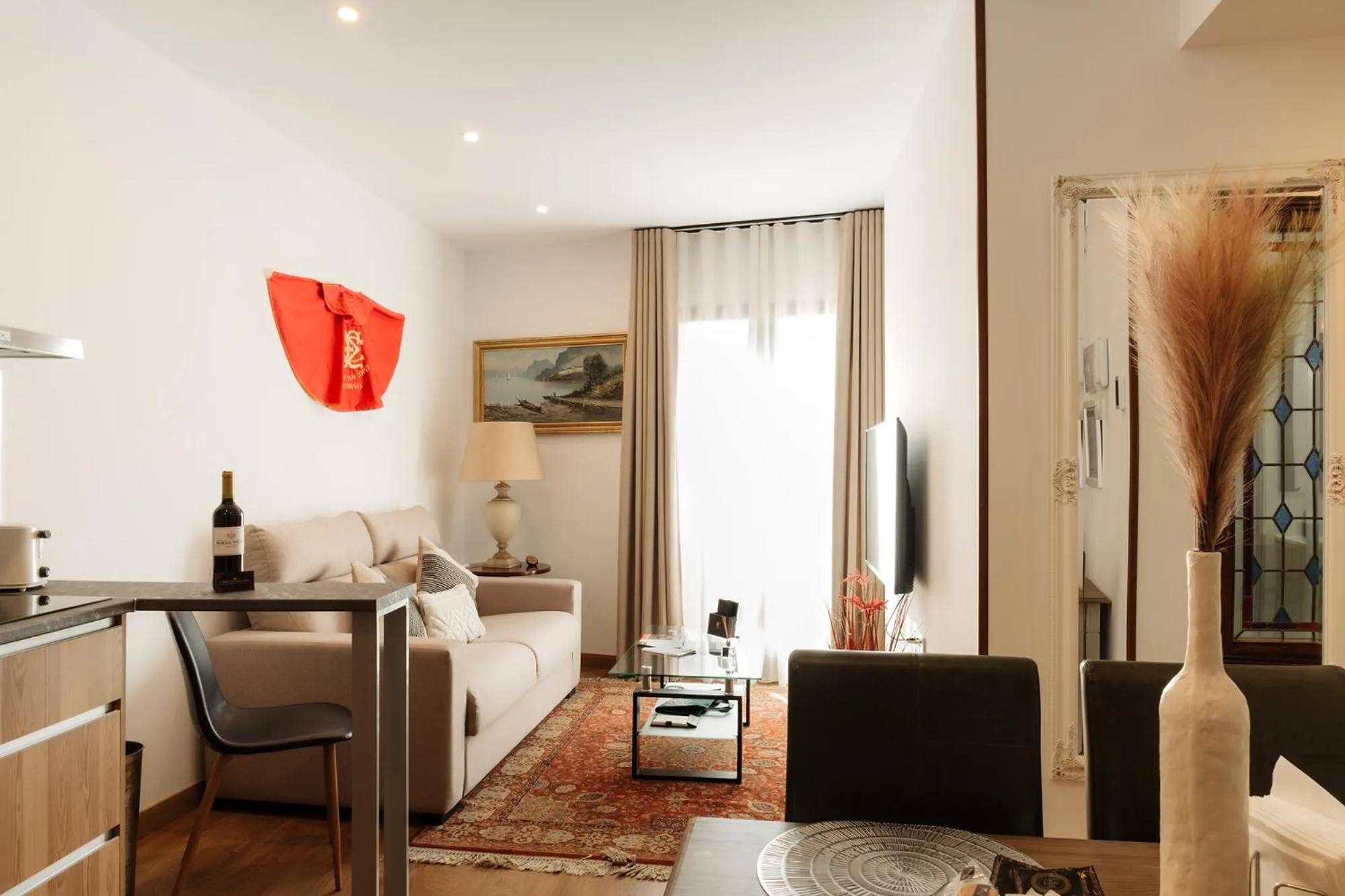 Seating area in Casón De Los López Apartments