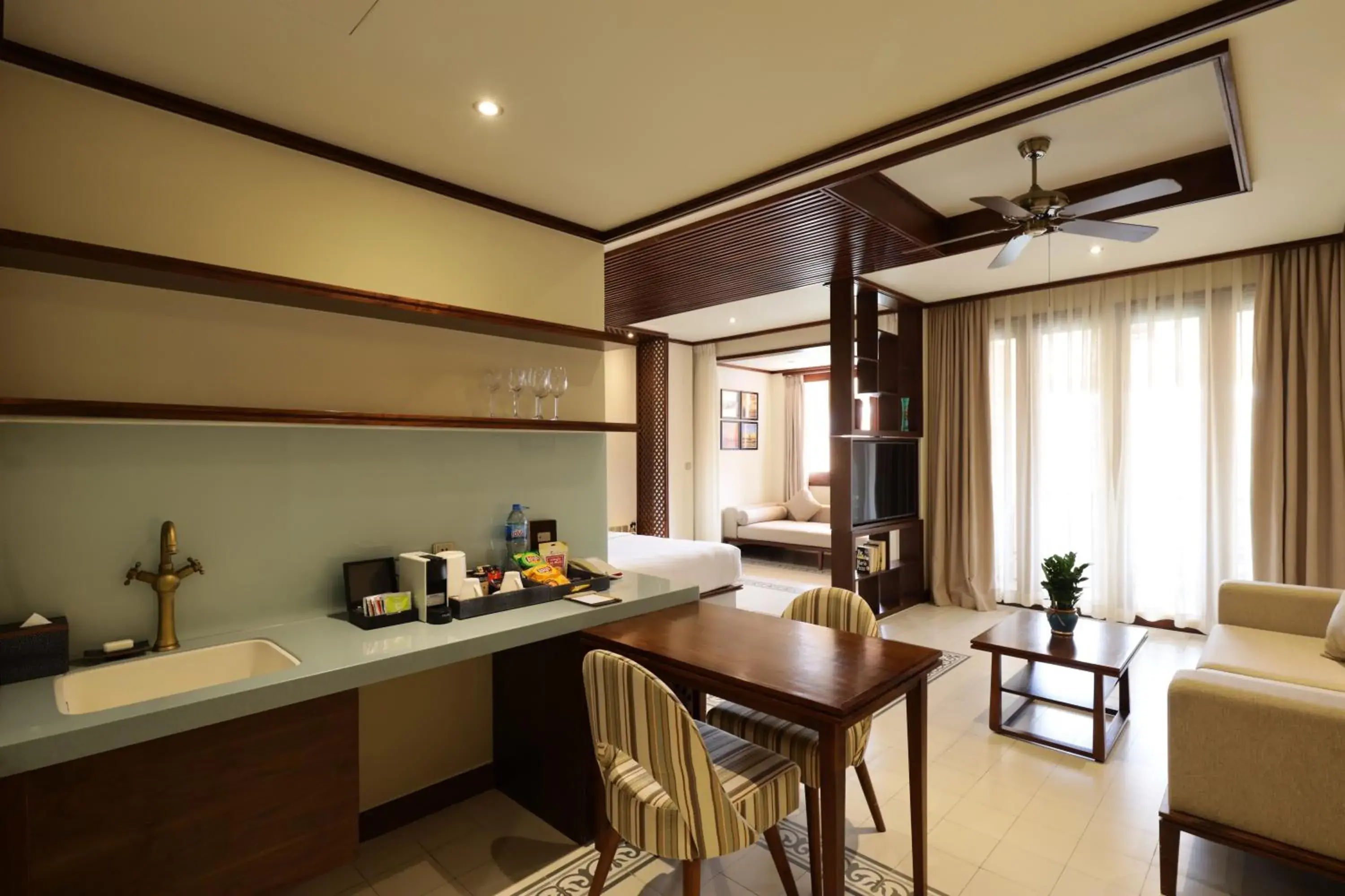 View (from property/room), Bed in Almanity Hoi An Resort & Spa View (from property/room), Bed in Almanity Hoi An Resort & Spa