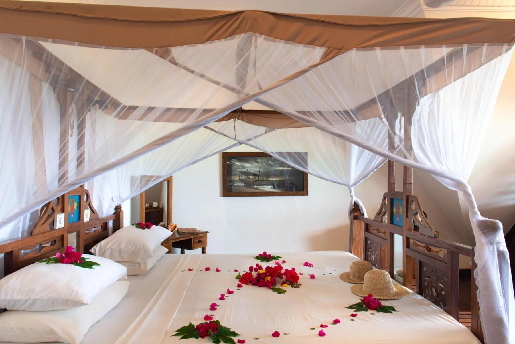 Bed in Zoi Retreat Hotel Zanzibar