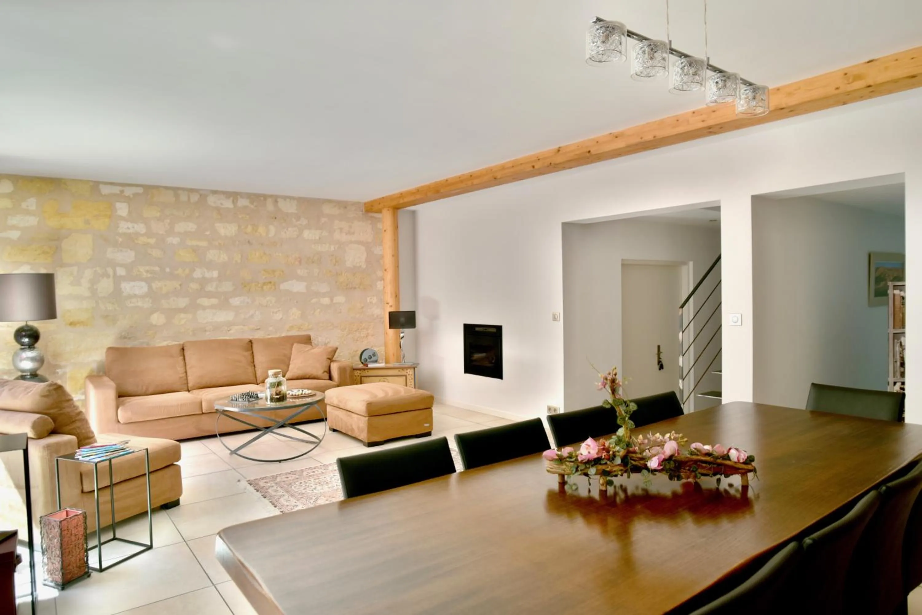 Living room in Chambres à Bord'O