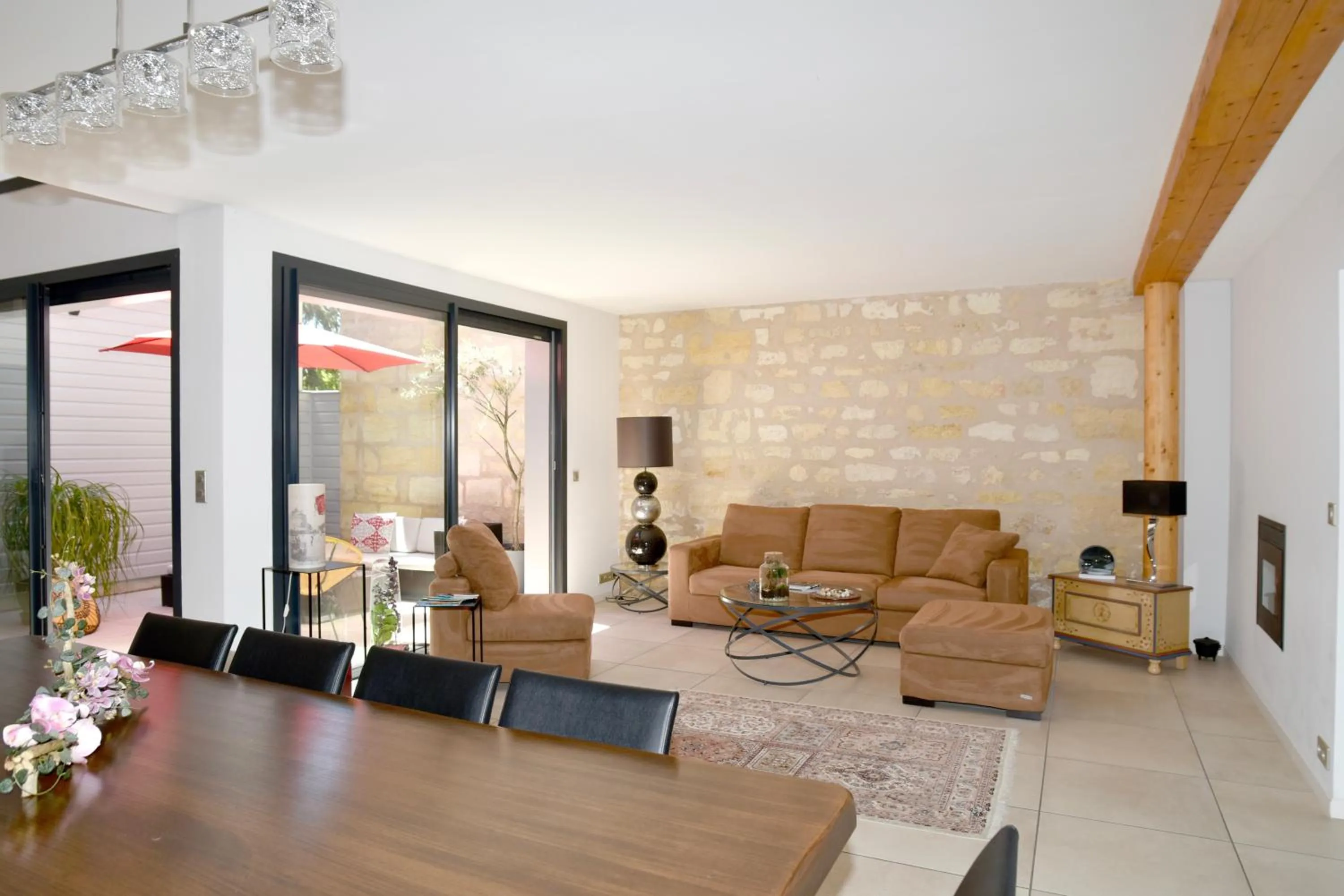 Living room in Chambres à Bord'O