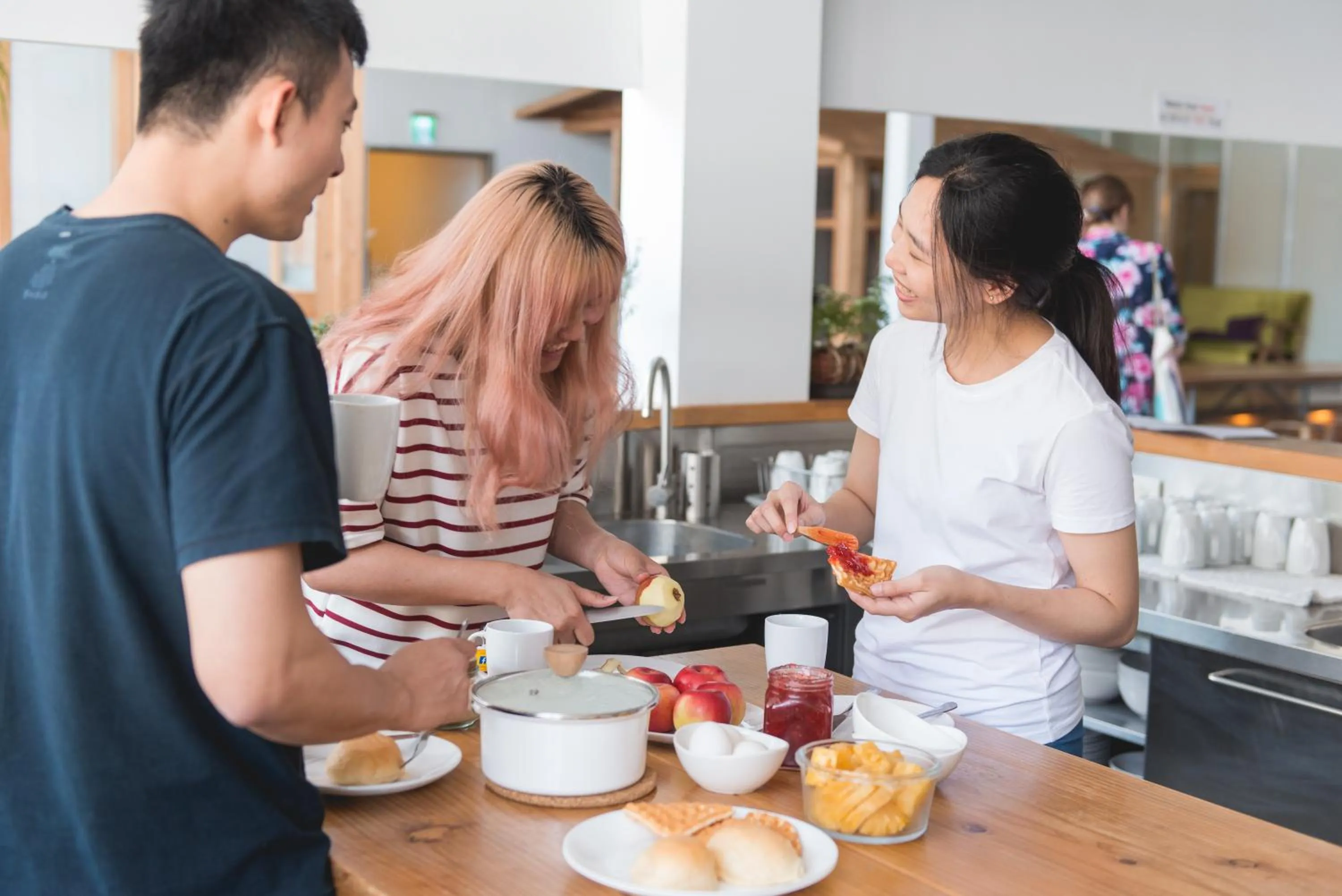 Communal kitchen in Star Hostel Taipei Main Station