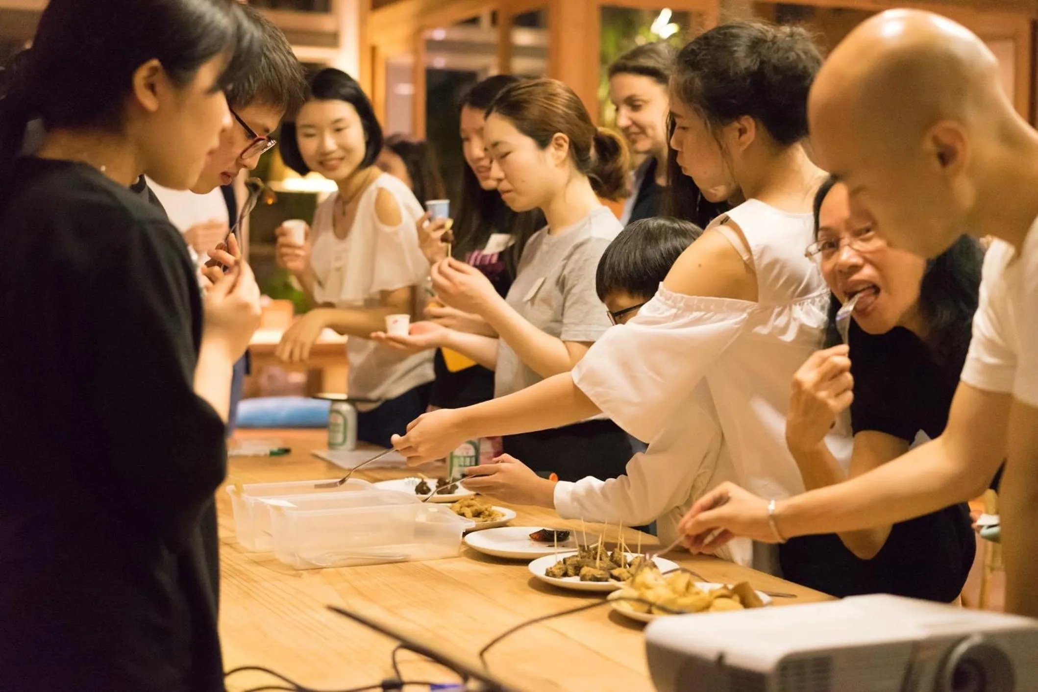 People in Star Hostel Taipei Main Station