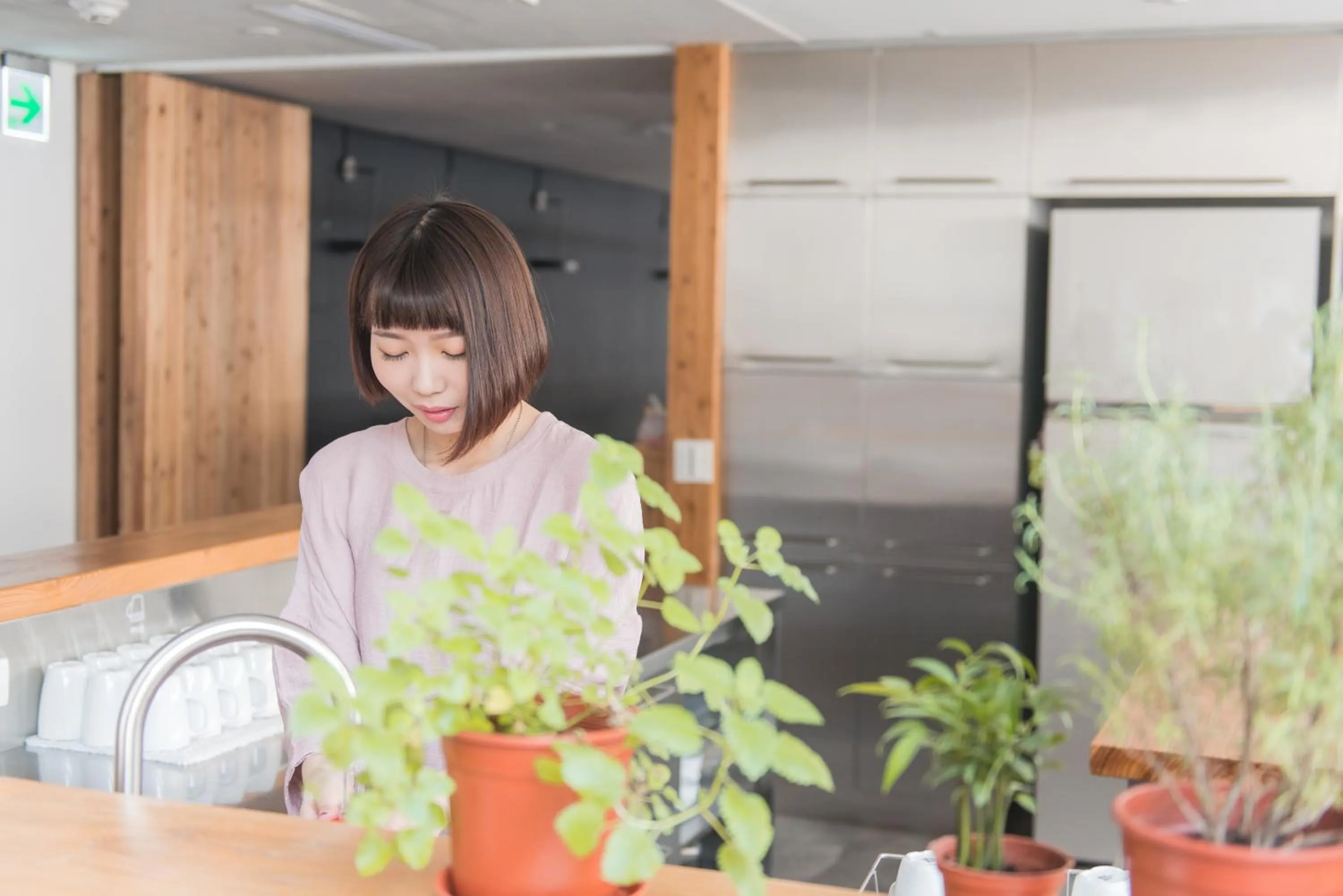 Communal kitchen in Star Hostel Taipei Main Station