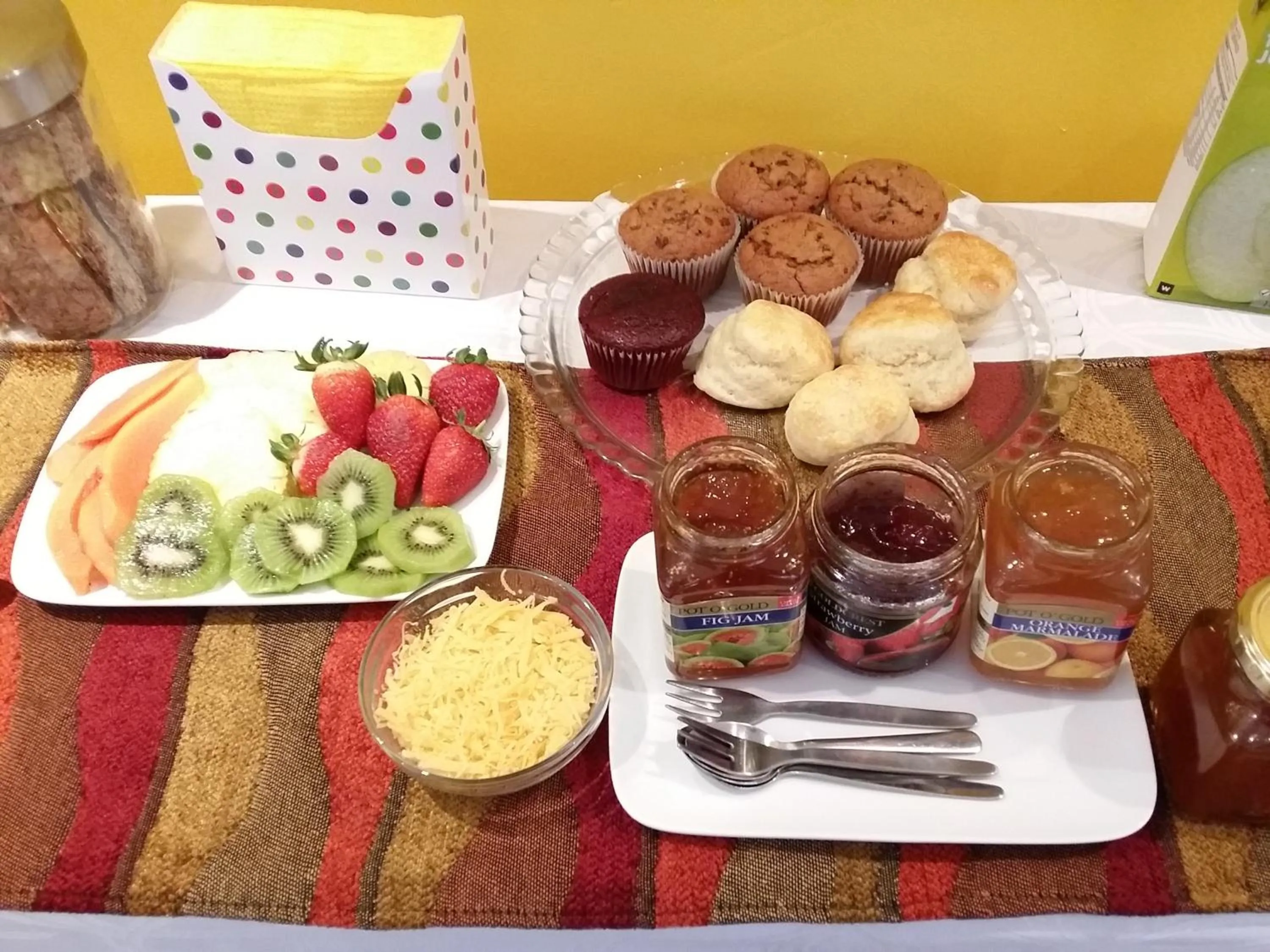 Food in Alicia's B&B