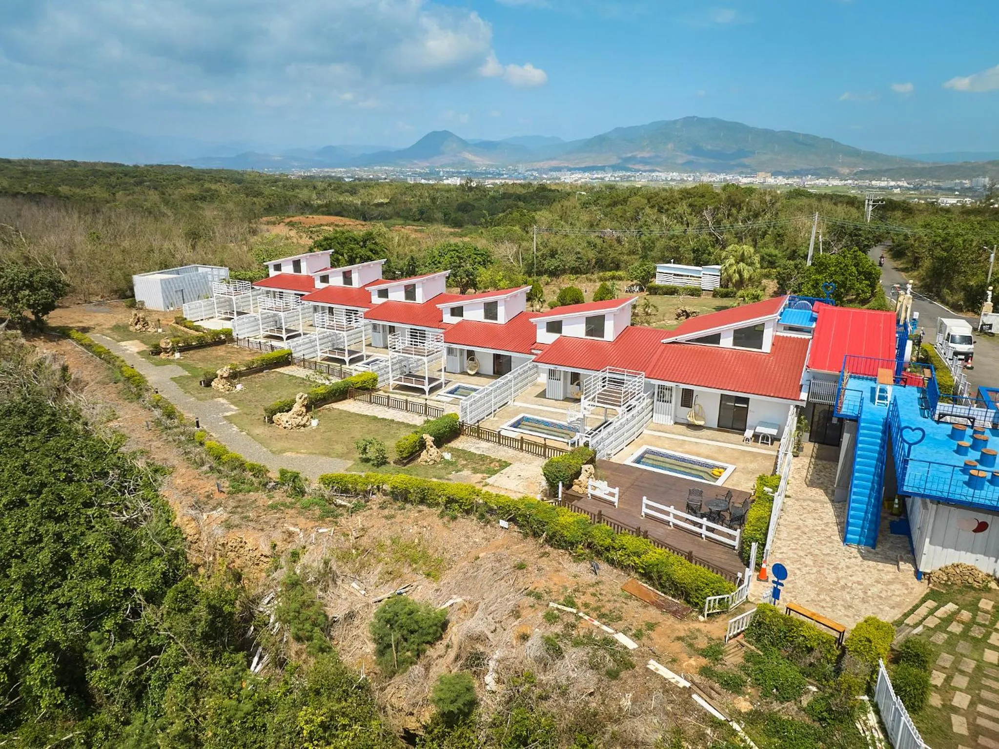 Bird's eye view in Cliff Villa