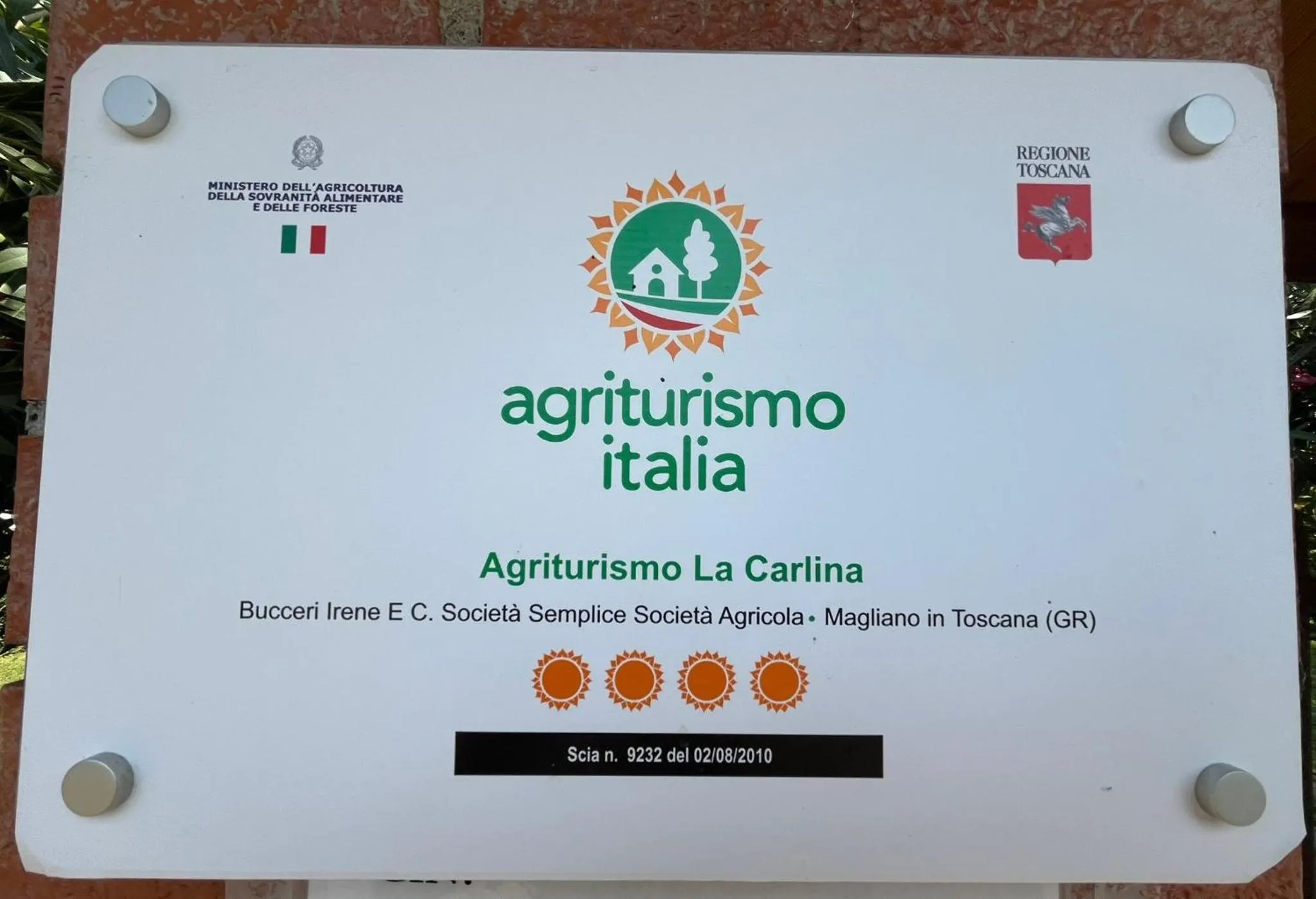 Property logo or sign in Agriturismo La Carlina