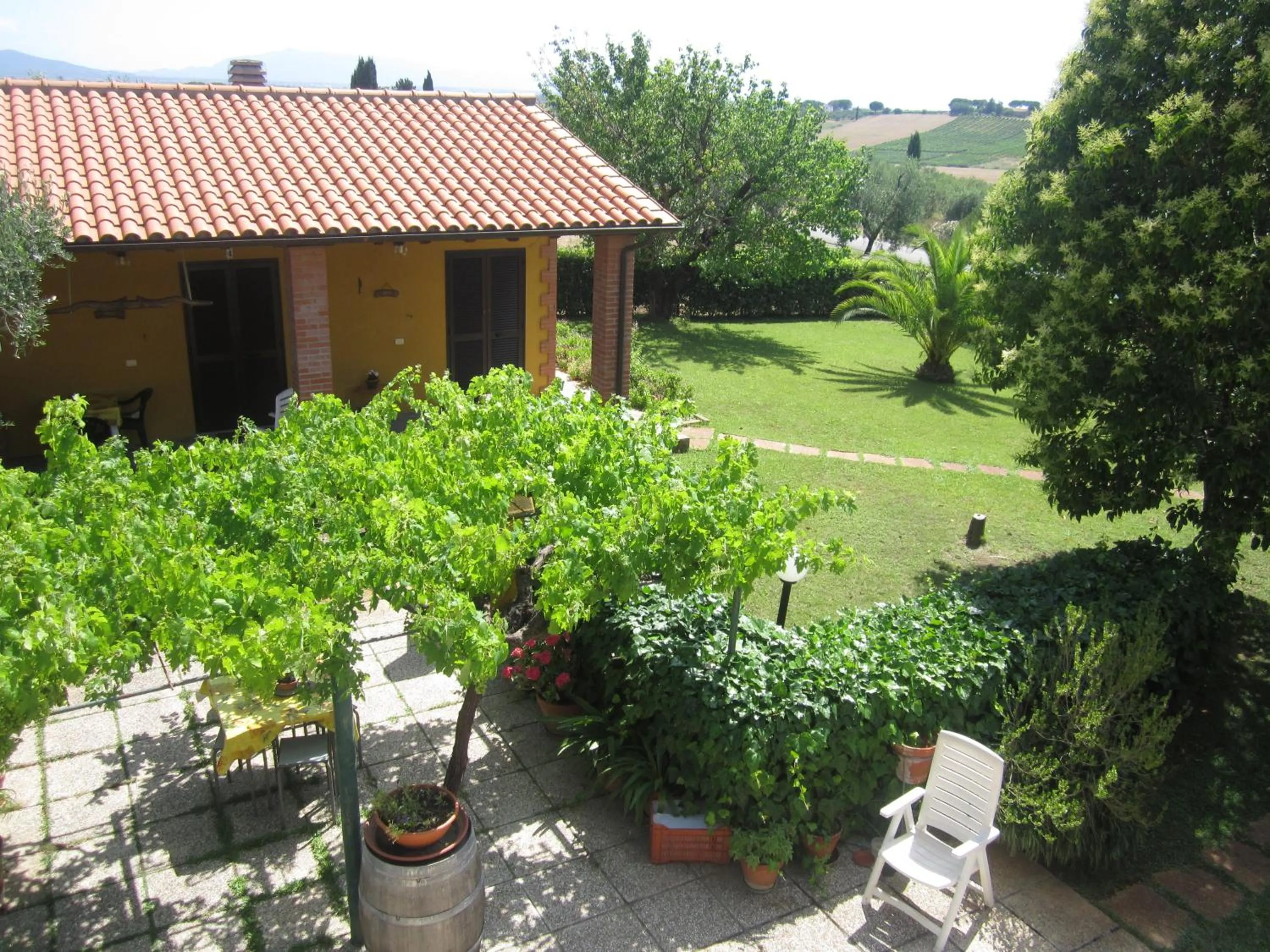 Garden view in Agriturismo La Carlina