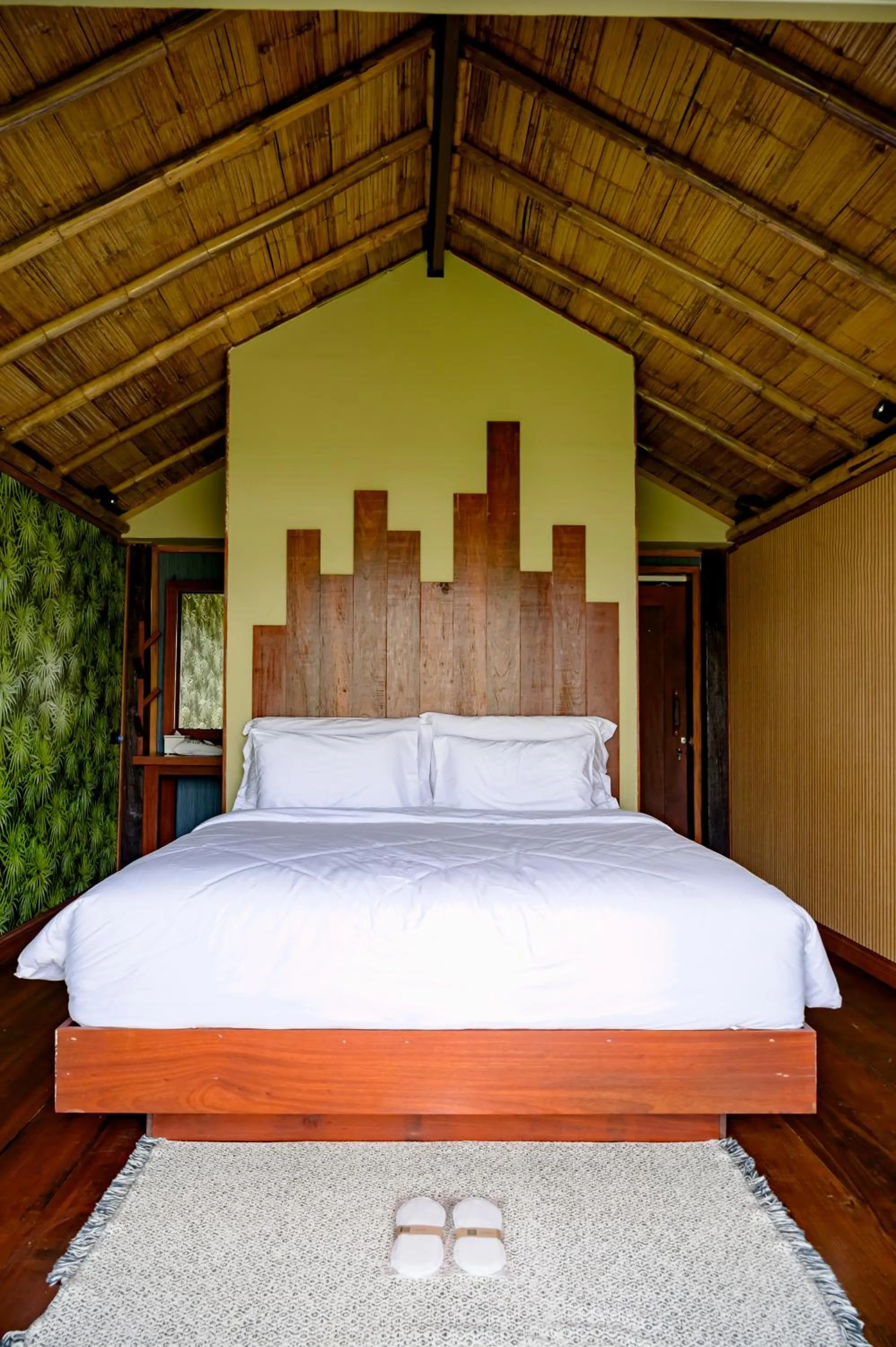 Bed in Earth Elements Eco Resort