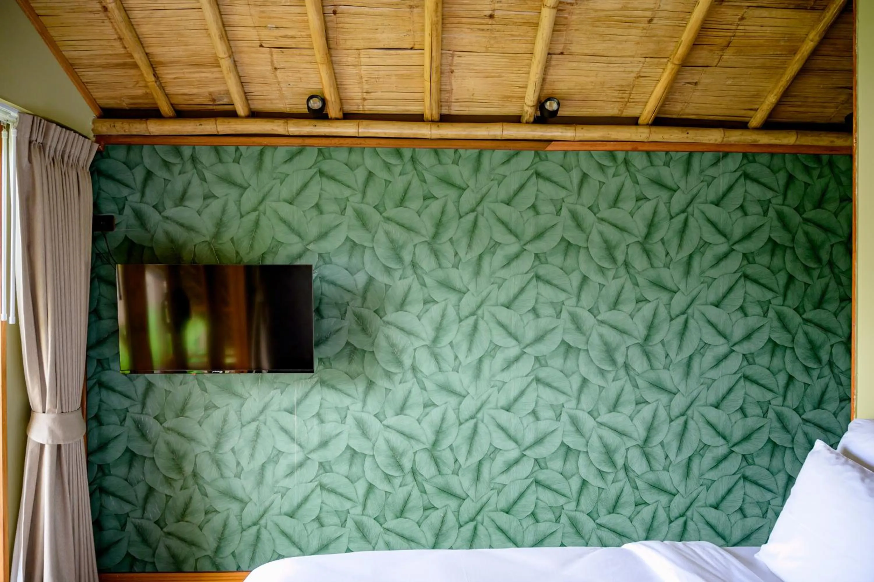 Bed in Earth Elements Eco Resort